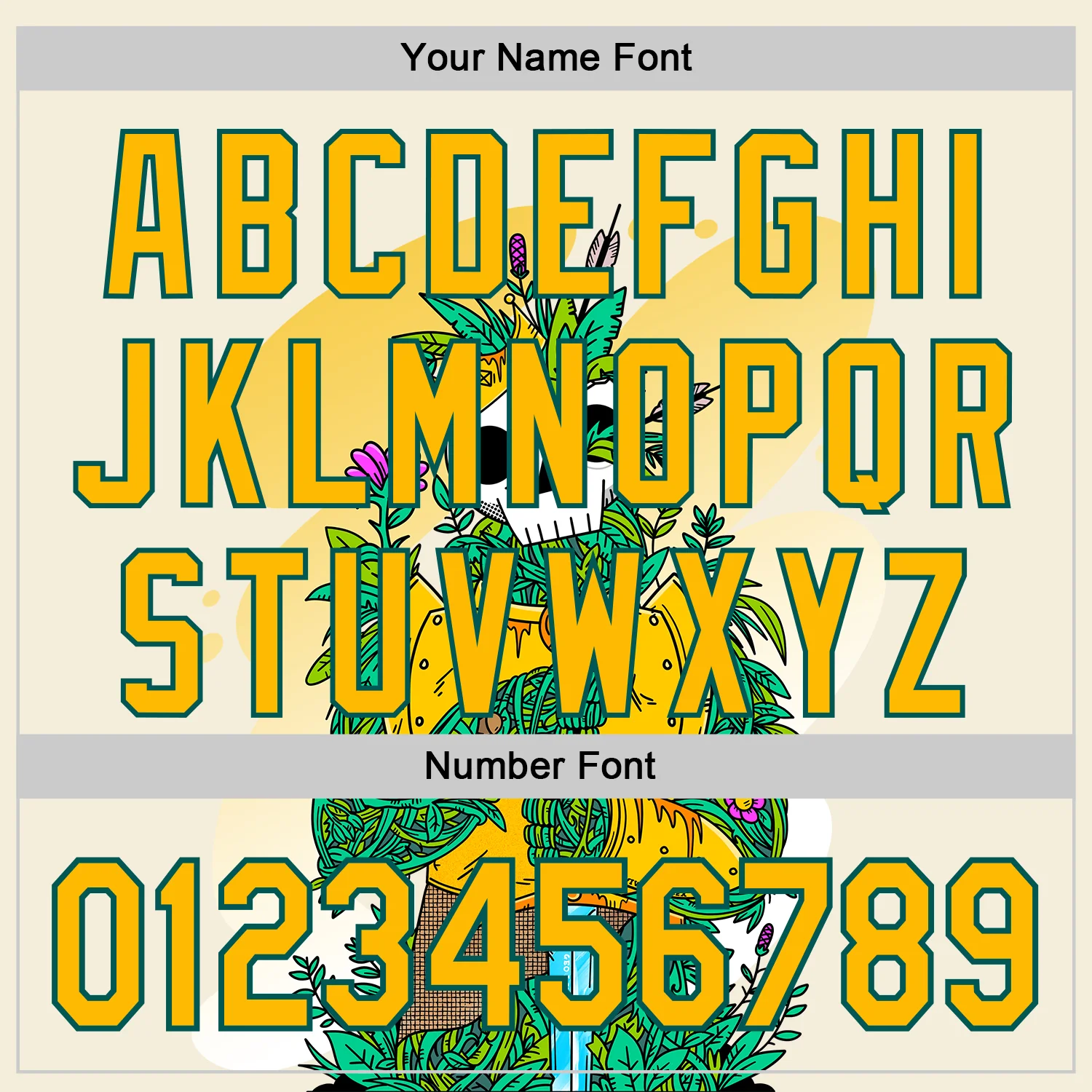 Custom Cream Gold-Midnight Green 3D Geo Law Long Live The King Authentic Baseball Jersey - Image 5