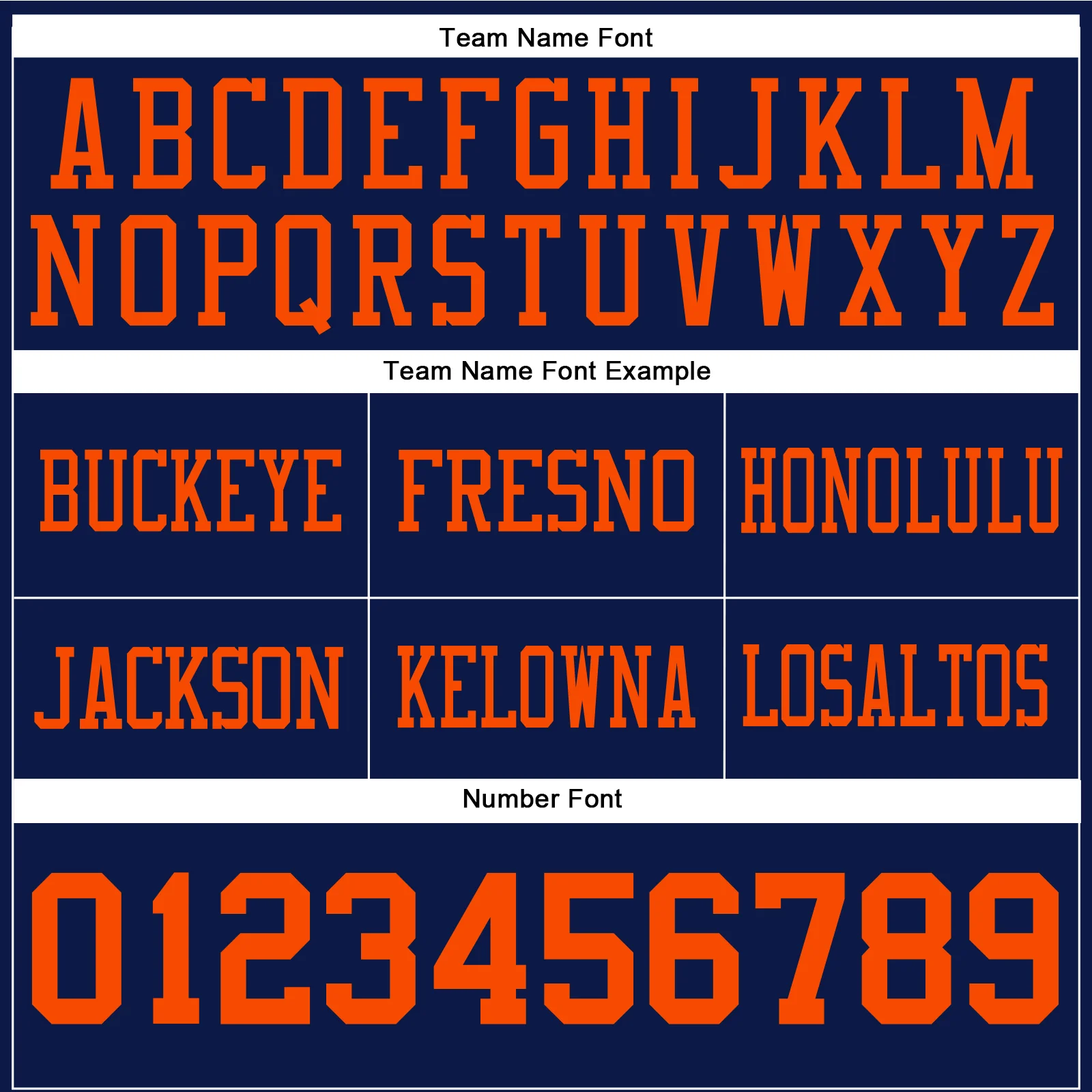 Custom Navy Orange Authentic Football Jersey - Image 4