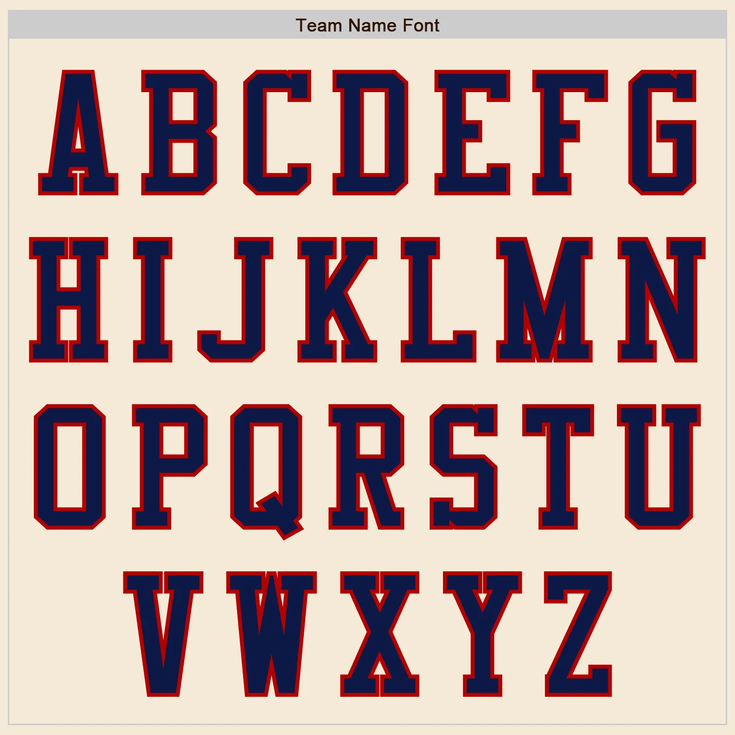 Custom Cream Red-Navy Authentic Baseball Jersey - Image 7