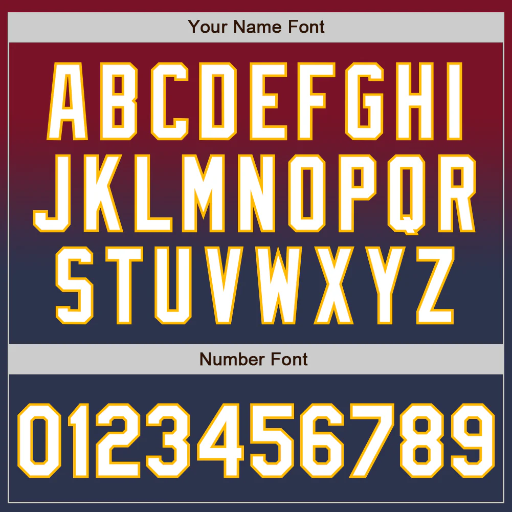 Custom Crimson Navy-Gold Authentic Fade Fashion Baseball Jersey - Image 5