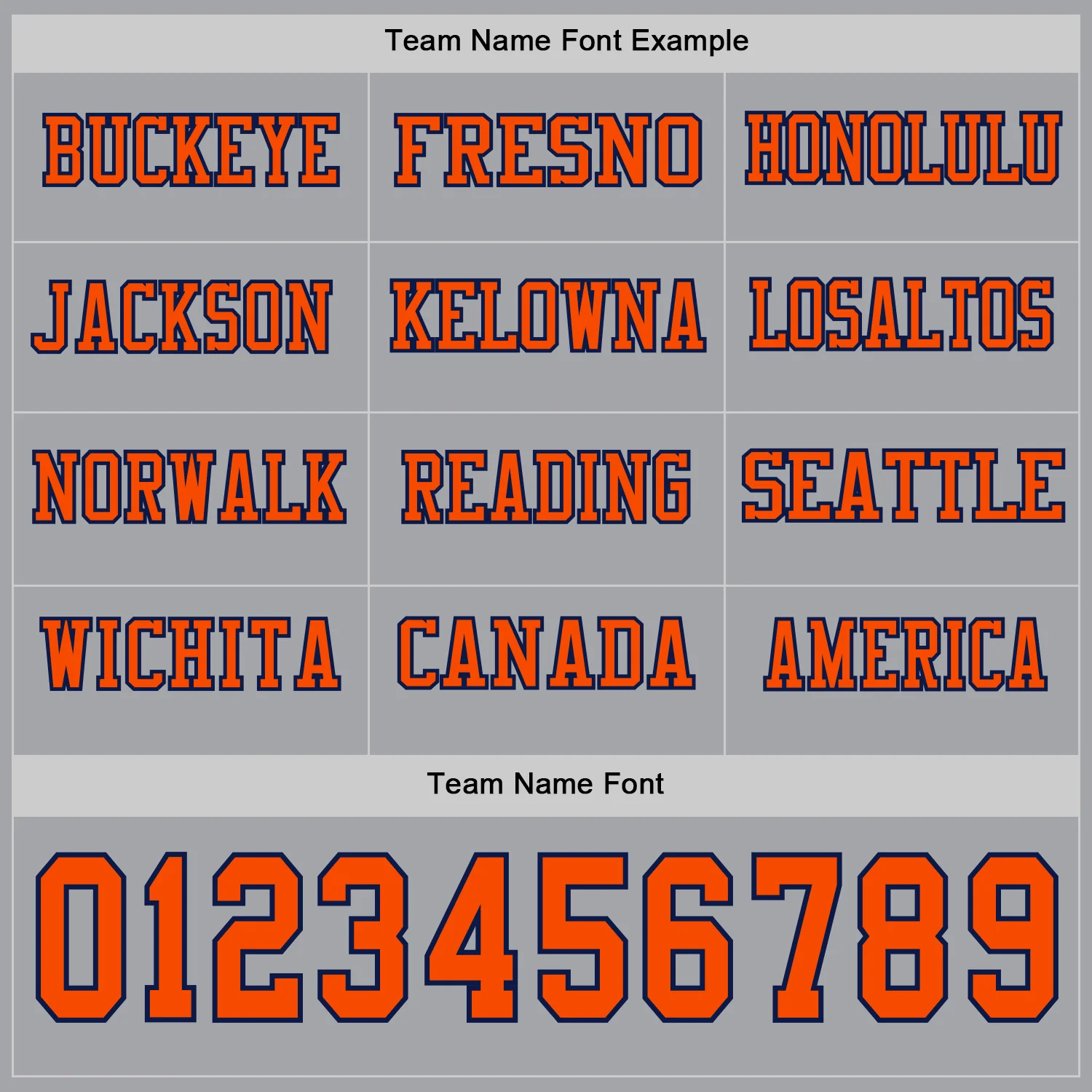 Custom Gray Orange-Navy Long Sleeve Authentic Football Jersey - Image 3