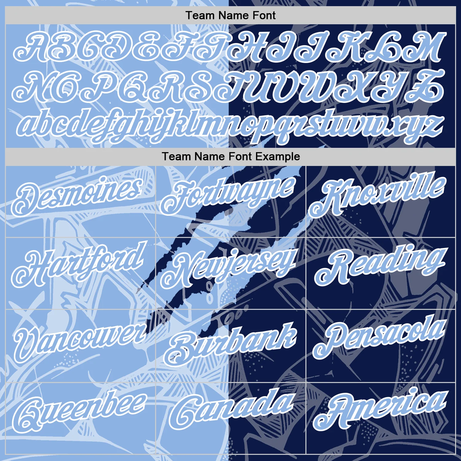 Custom Graffiti Pattern Light Blue Navy-White 3D Scratch Performance Polo Shirt - Image 4