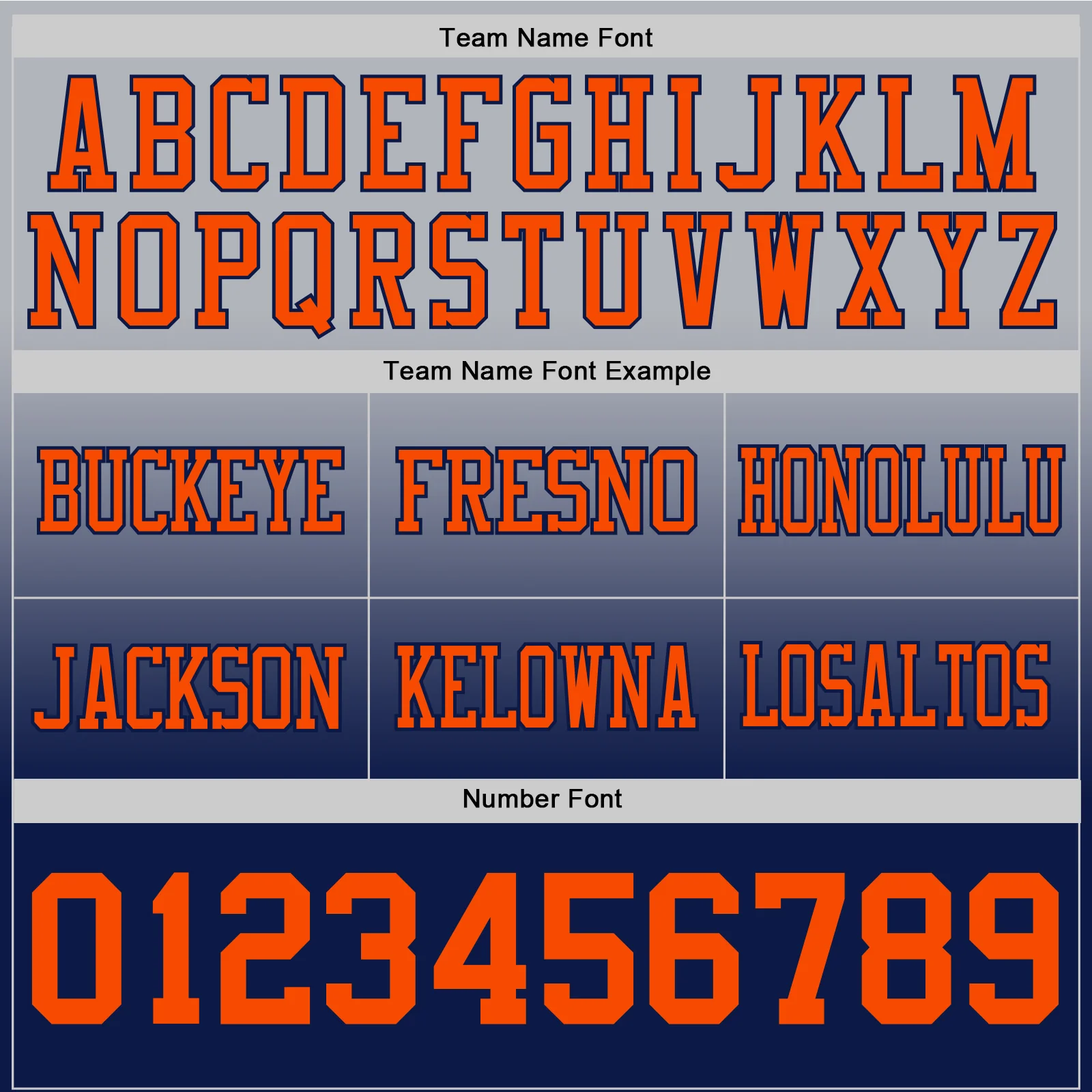 Custom Gray Orange-Navy Authentic Fade Fashion Football Jersey - Image 3