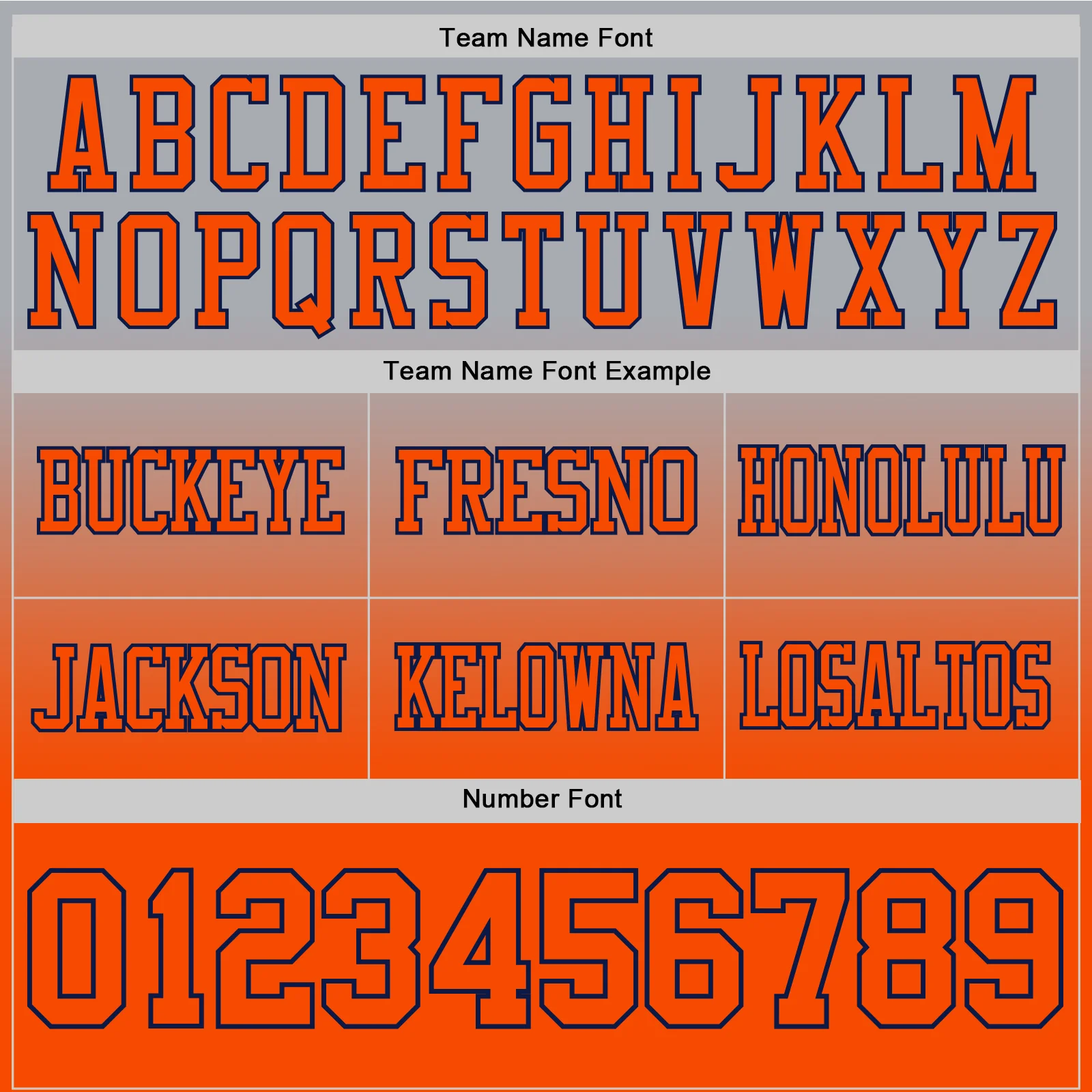 Custom Gray Orange-Navy Authentic Fade Fashion Football Jersey - Image 3