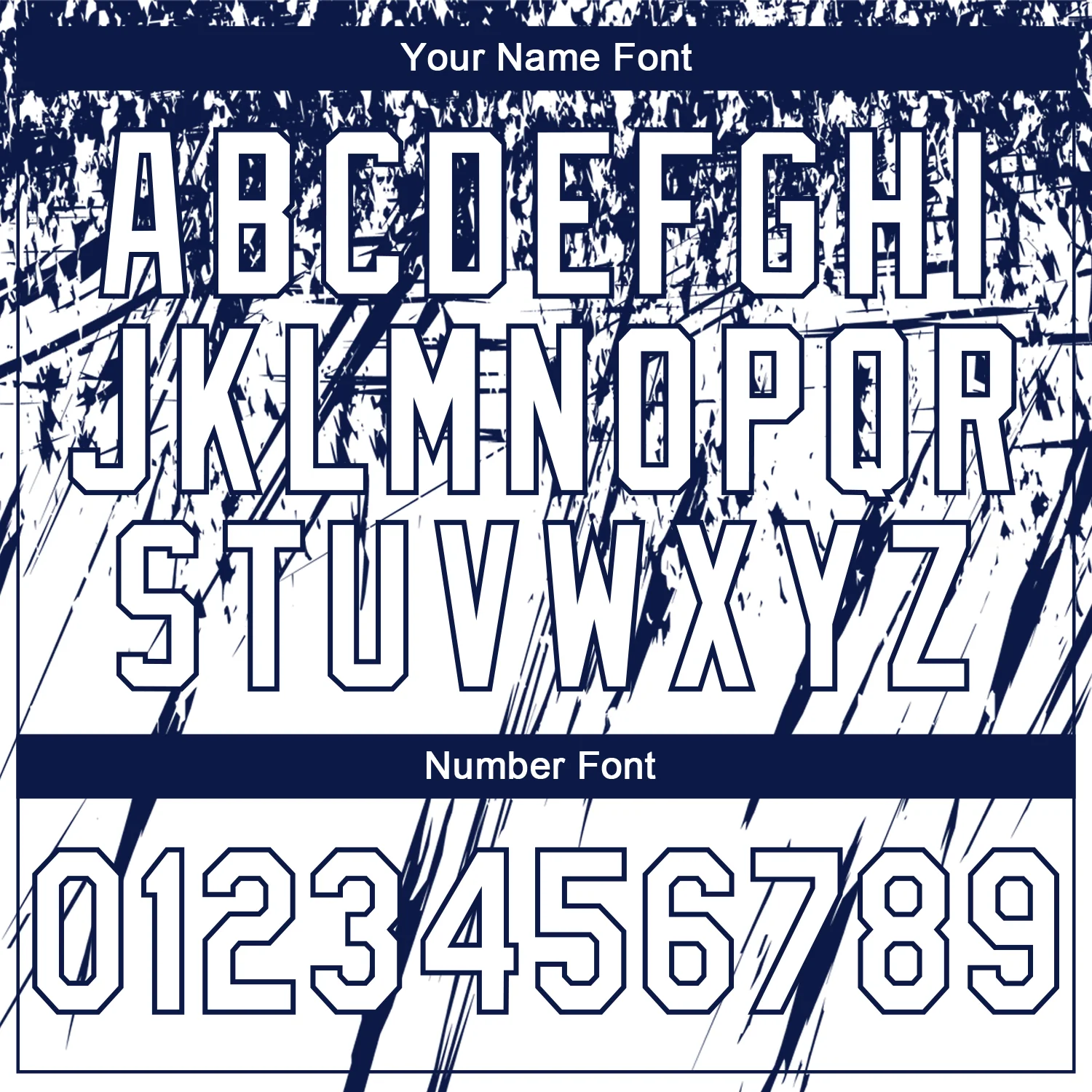 Custom Stitched White Navy 3D Pattern Design Splash Grunge Art Sports Pullover Sweatshirt Hoodie - Image 4
