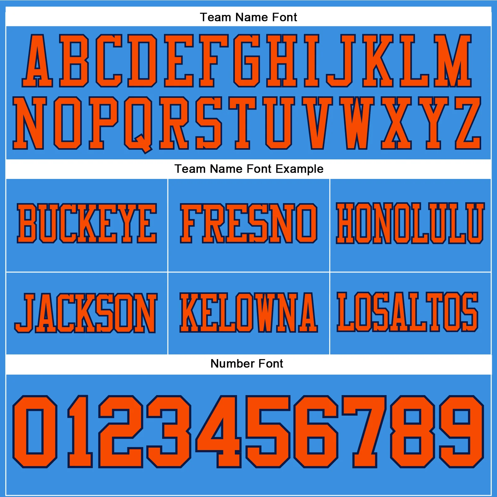 Custom Powder Blue Orange-Navy Authentic Football Jersey - Image 4