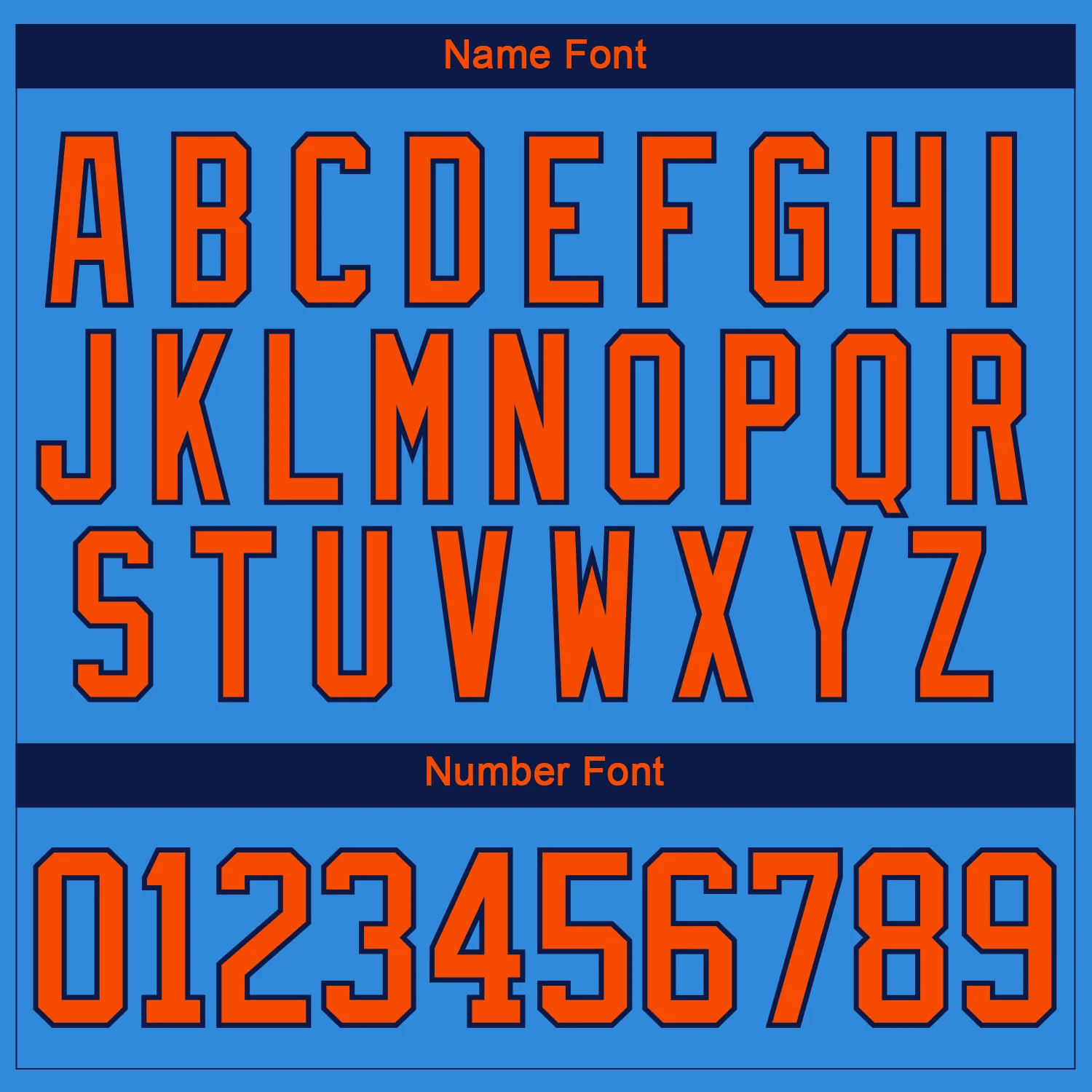 Custom Powder Blue Orange Navy-White 3D Splash Hockey Lace Neck Jersey - Image 5