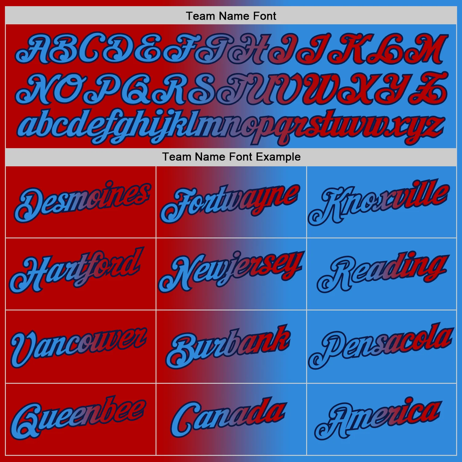 Custom Powder Blue Red-Navy Gradient Fashion Performance T-Shirt - Image 3