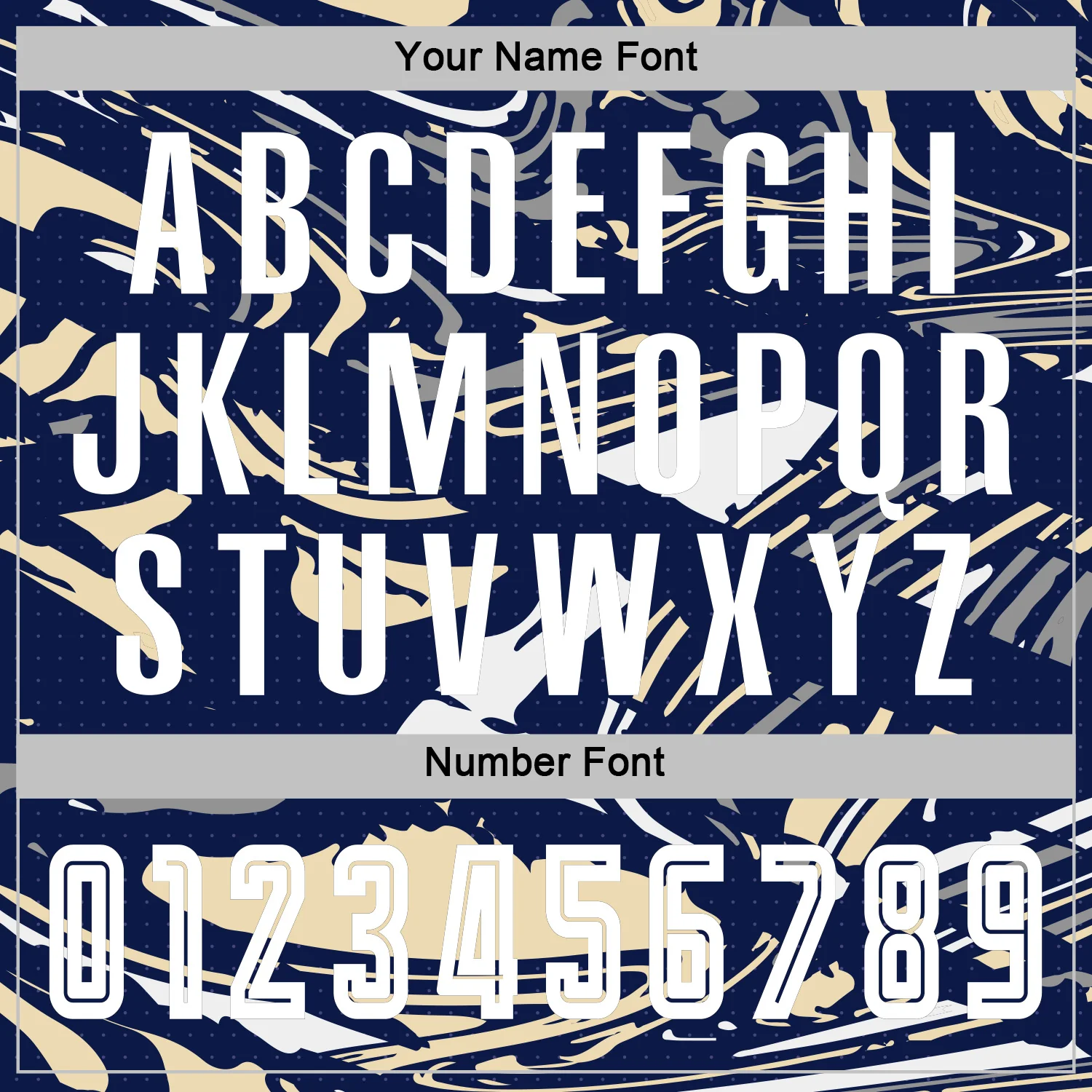 Custom Figure White Navy-Cream Fluid Art Splash Sublimation Soccer Uniform Jersey - Image 6