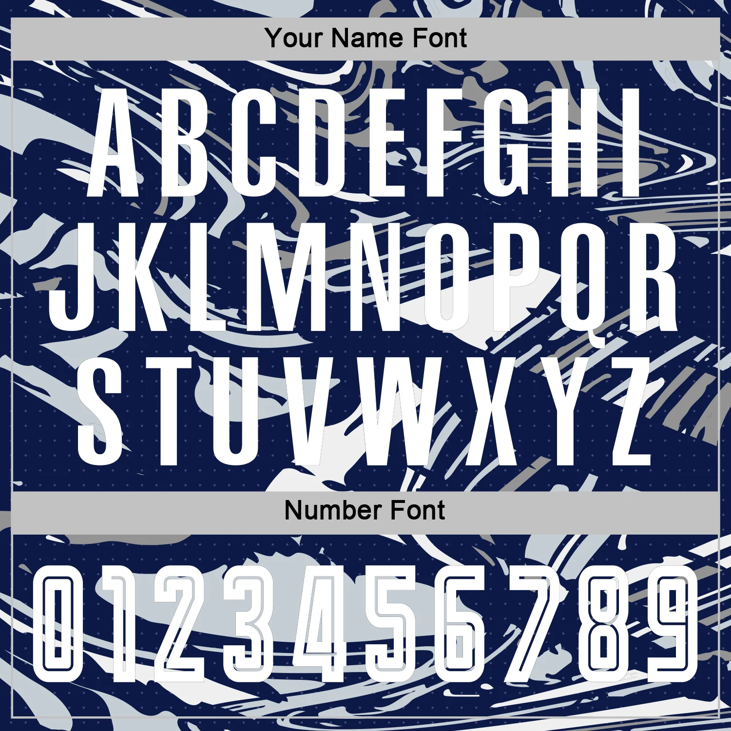 Custom Figure White Navy-Silver Fluid Art Splash Sublimation Soccer Uniform Jersey - Image 6