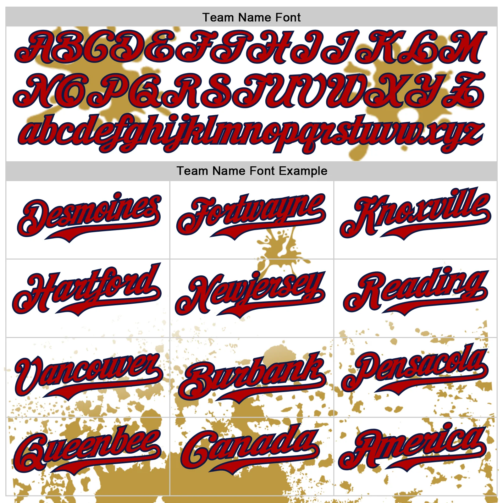 Custom White Red Navy-Old Gold Splatter Camo Two Tone Authentic Baseball Jersey - Image 4