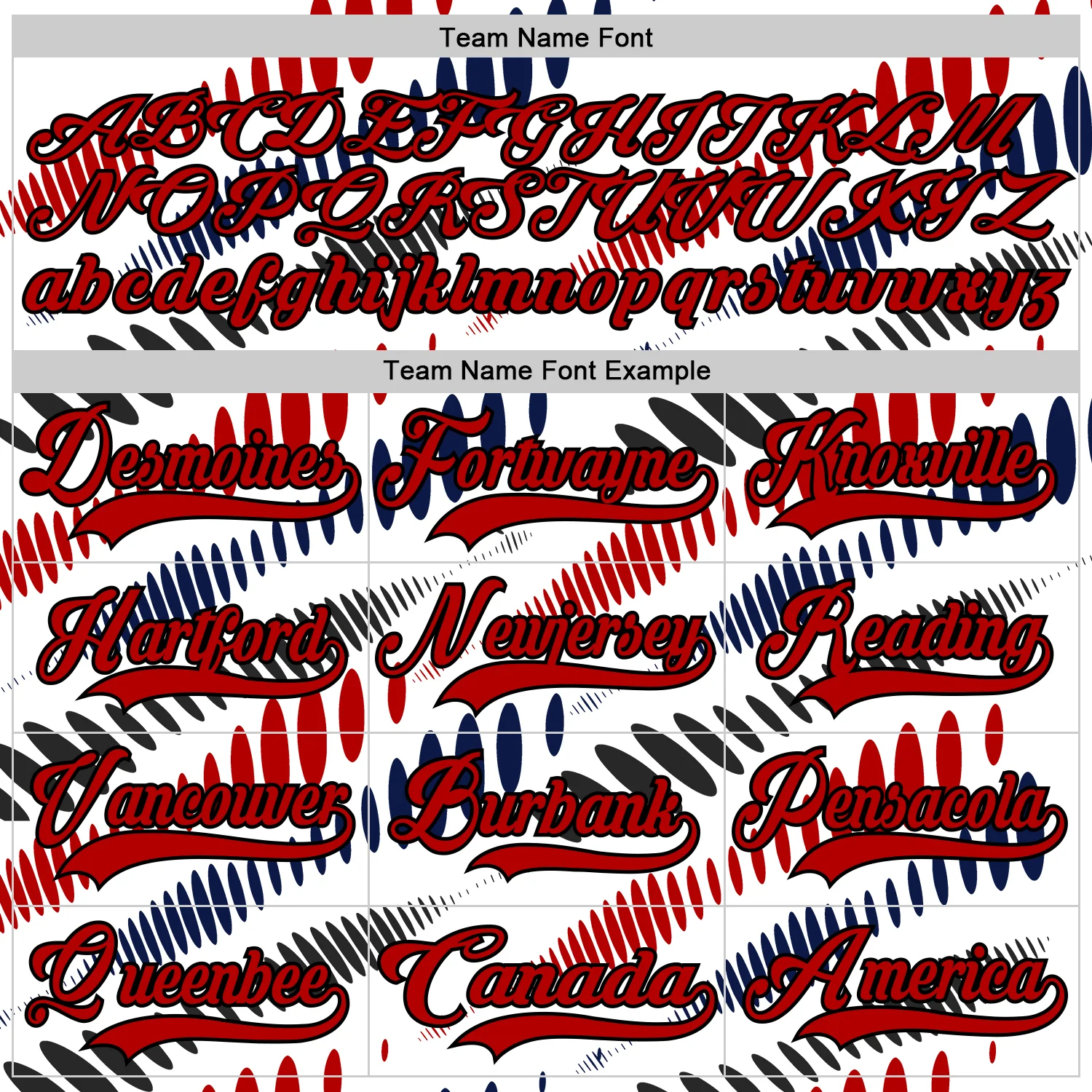 Custom White Red Navy-Black Abstract Columbus Inspired Round Hockey Lace Neck Jersey - Image 6