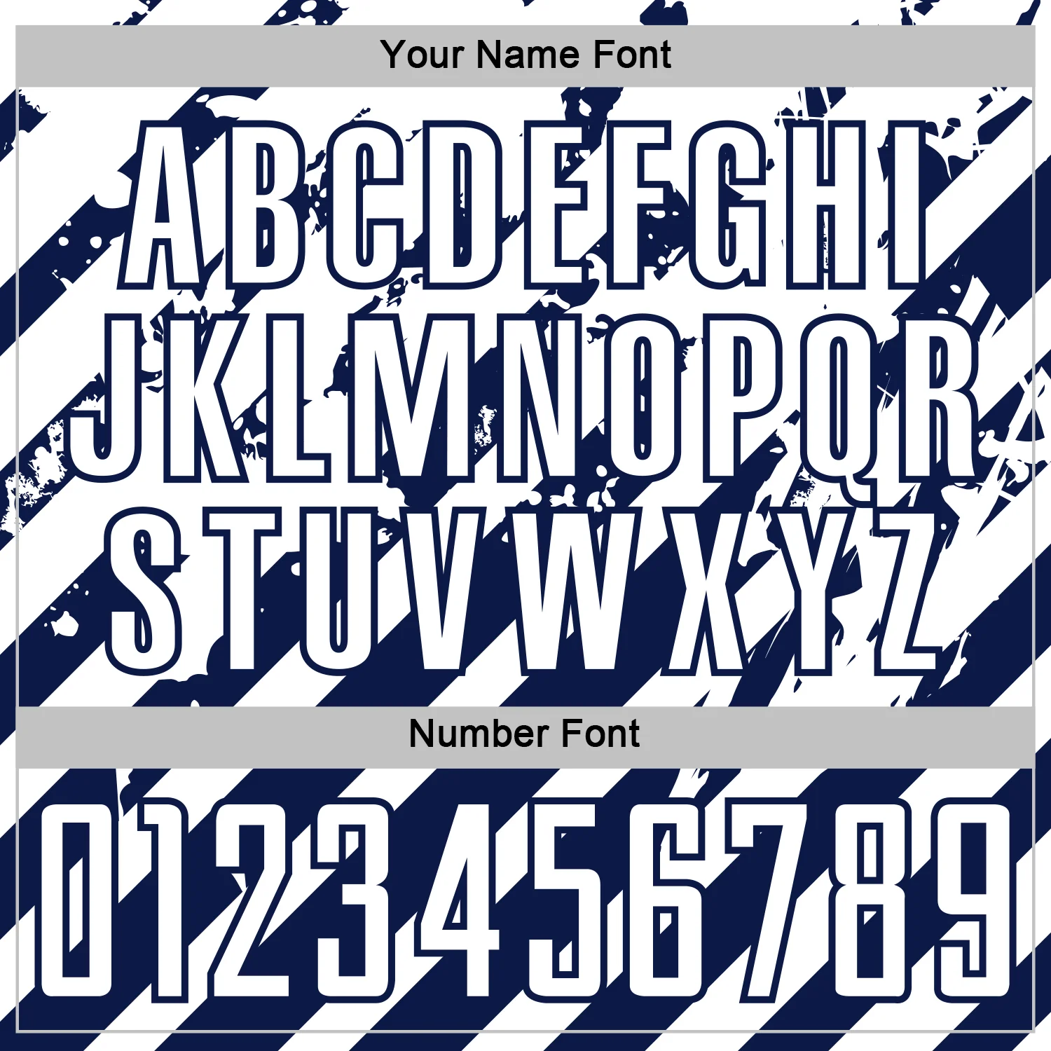 Custom White Navy Distressed Diagonal Stripe Pattern Sports Sublimation Soccer Uniform Jersey - Image 6