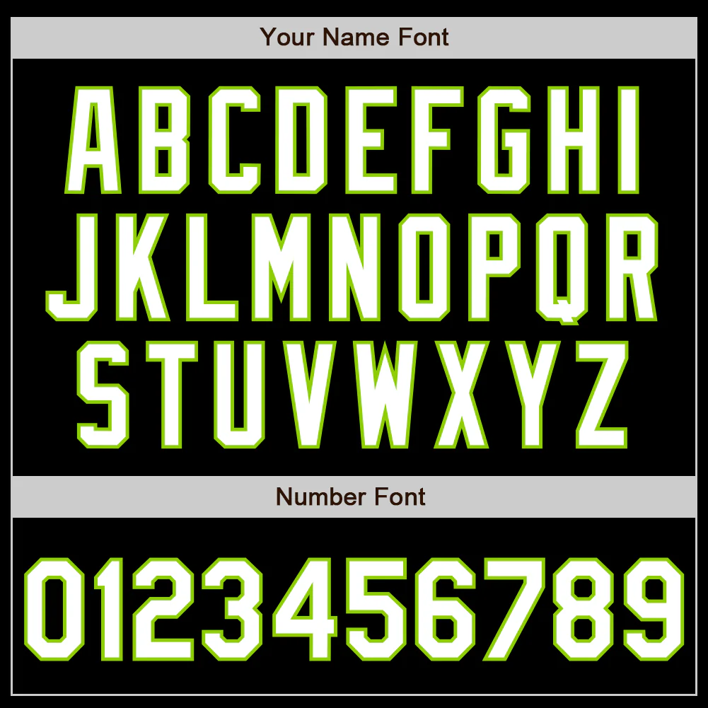 Custom Black White-Neon Green Authentic Baseball Jersey - Image 4