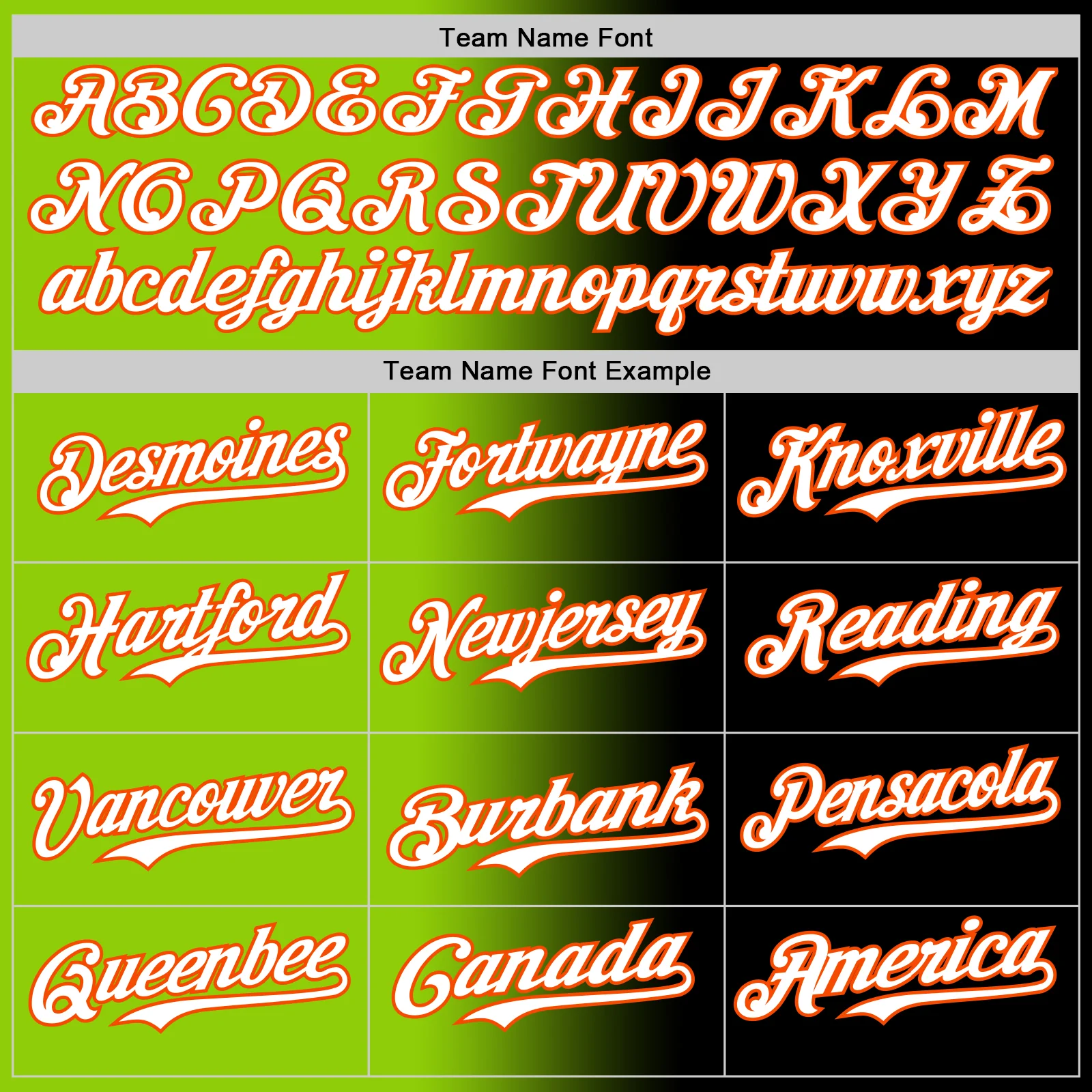 Custom Black White Neon Green-Orange Authentic Gradient Fashion Baseball Jersey - Image 4