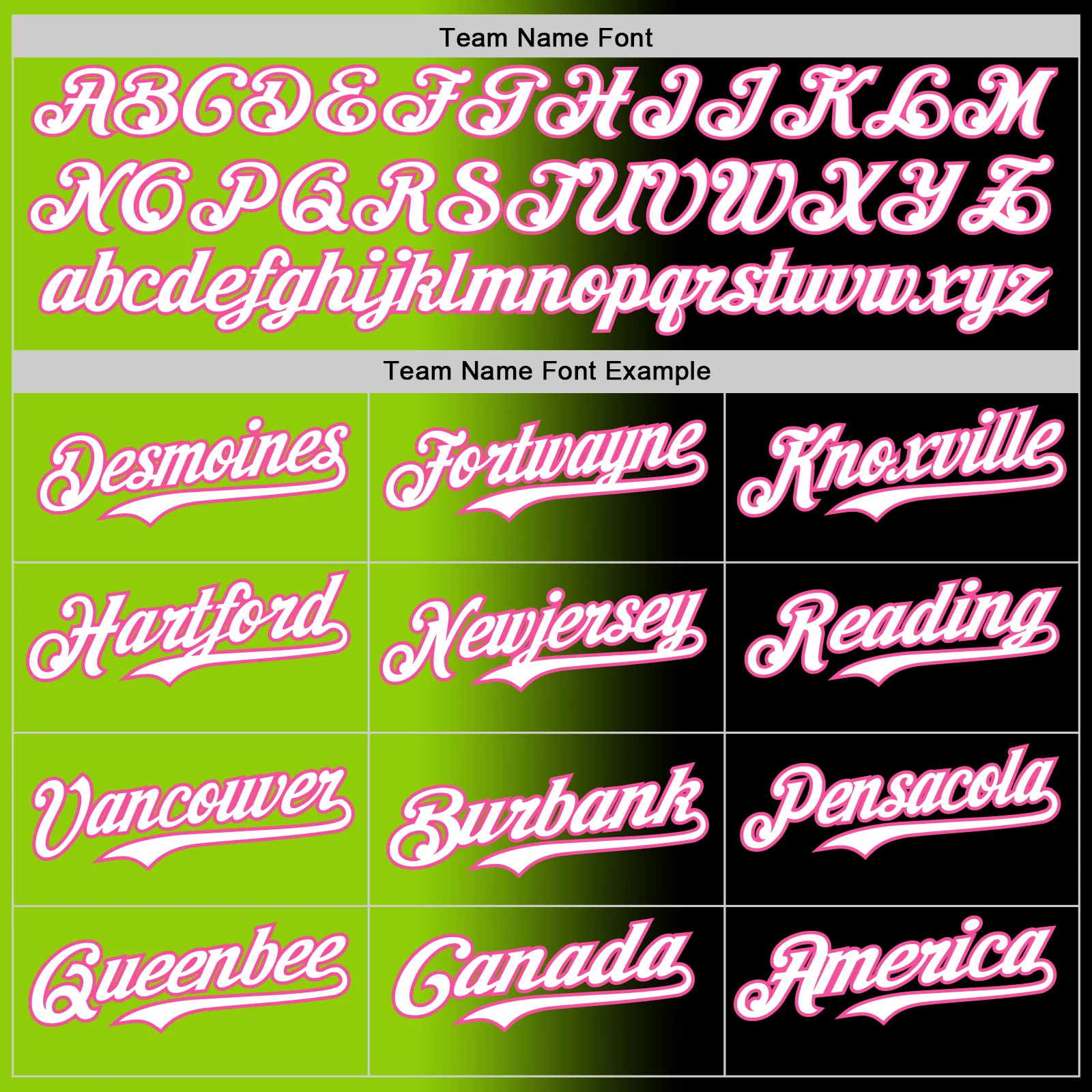 Custom Black White Neon Green-Pink Authentic Gradient Fashion Baseball Jersey - Image 4