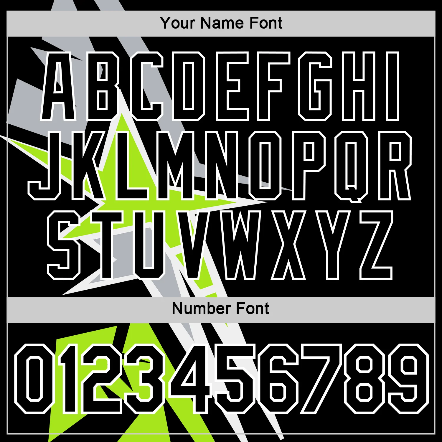 Custom Black Neon Green-Gray 3D Esports Performance T-Shirt - Image 4