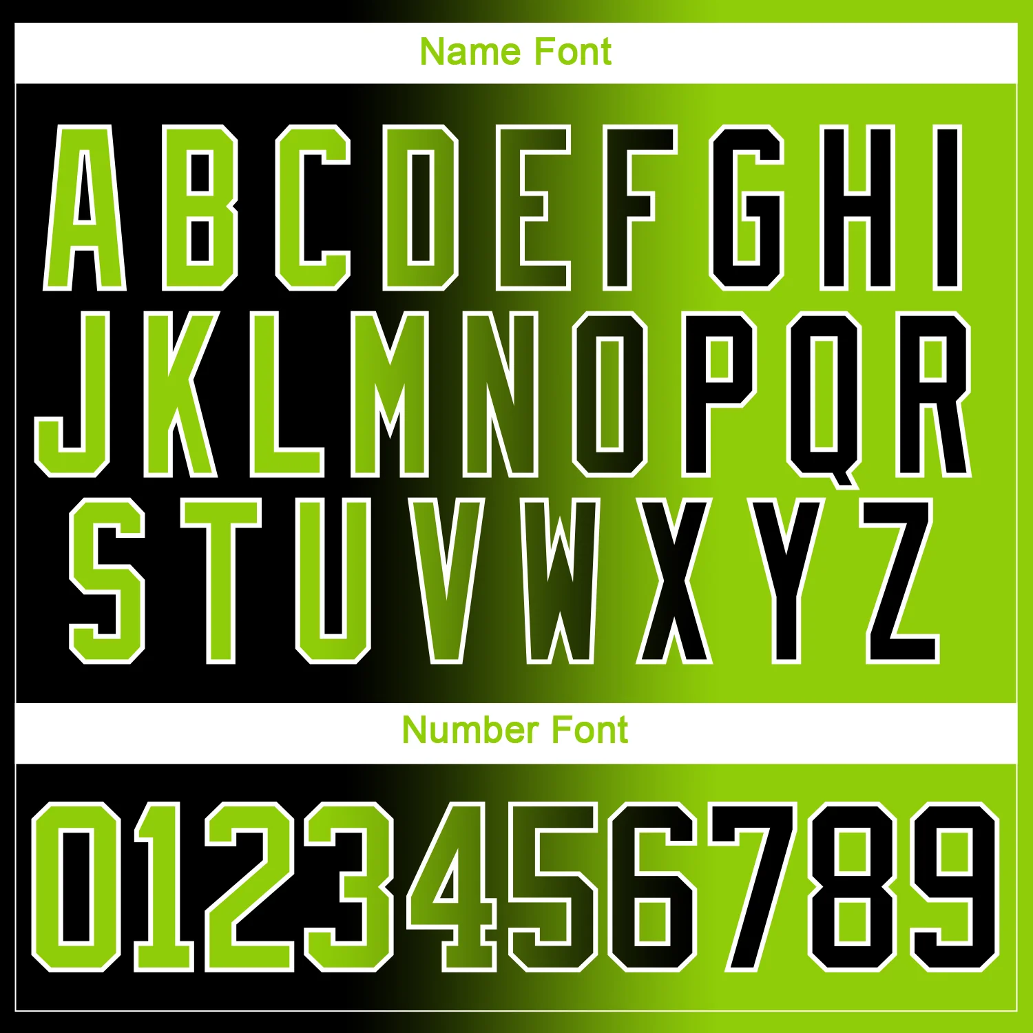Custom Black Neon Green-White Gradient Fashion Hockey Lace Neck Jersey - Image 7