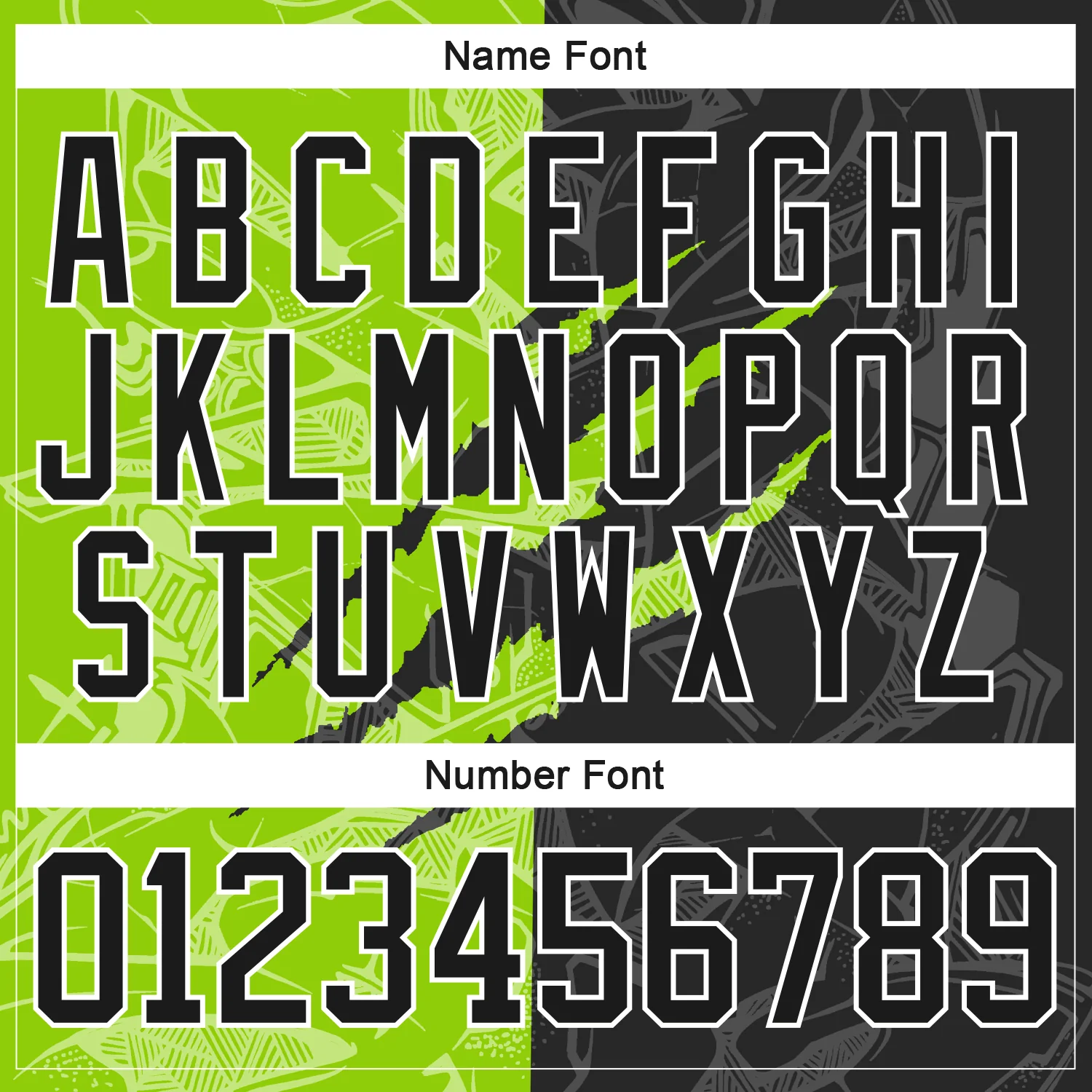 Custom Black Neon Green-White 3D Pattern Gradient Fashion Scratch Hockey Lace Neck Jersey - Image 5