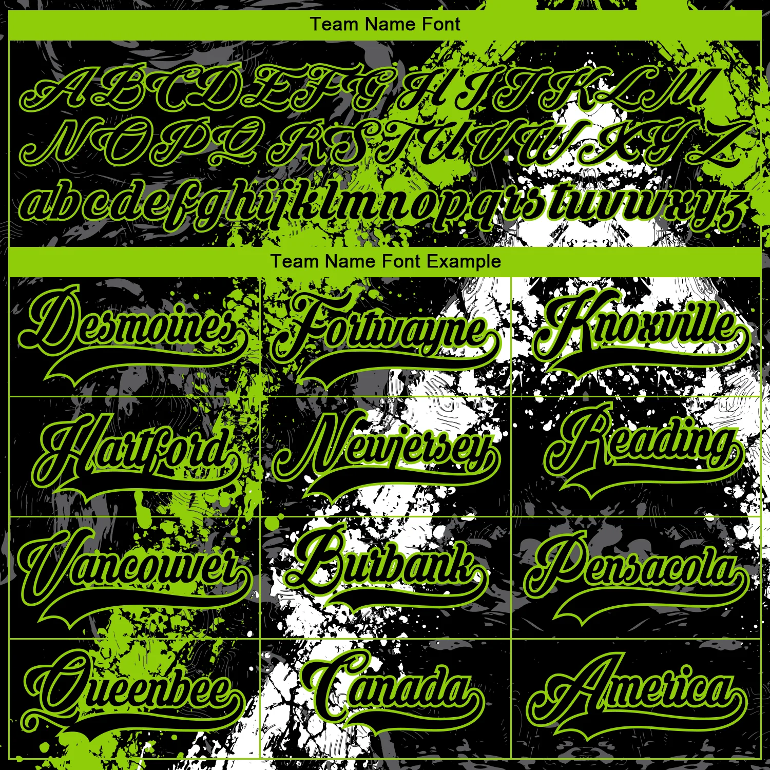 Custom Black Neon Green-White 3D Splash Art Hockey Lace Neck Jersey - Image 4