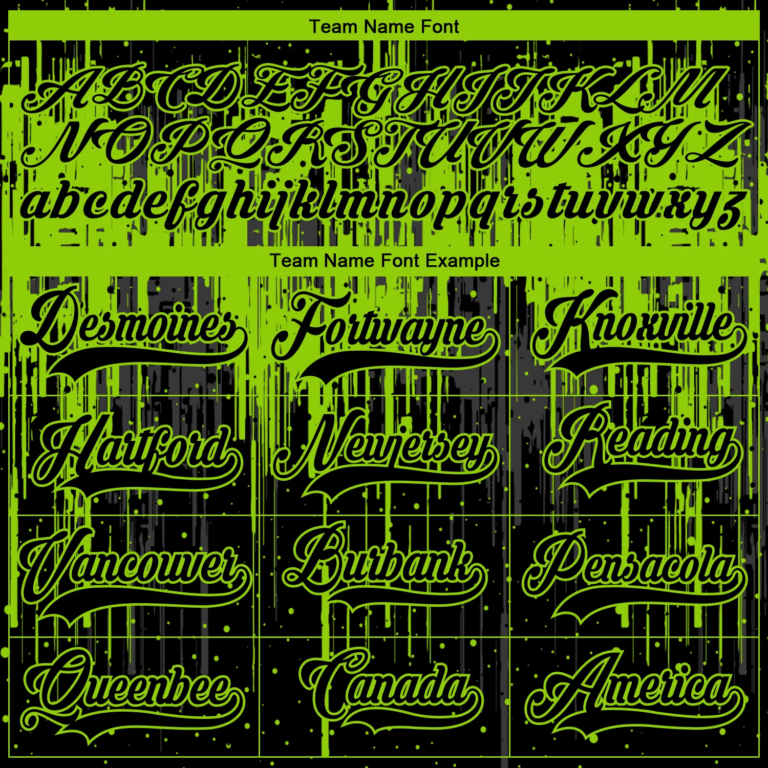 Custom Black Neon Green Steel Gray-White Dripping Splatter Pattern Hockey Lace Neck Jersey - Image 6