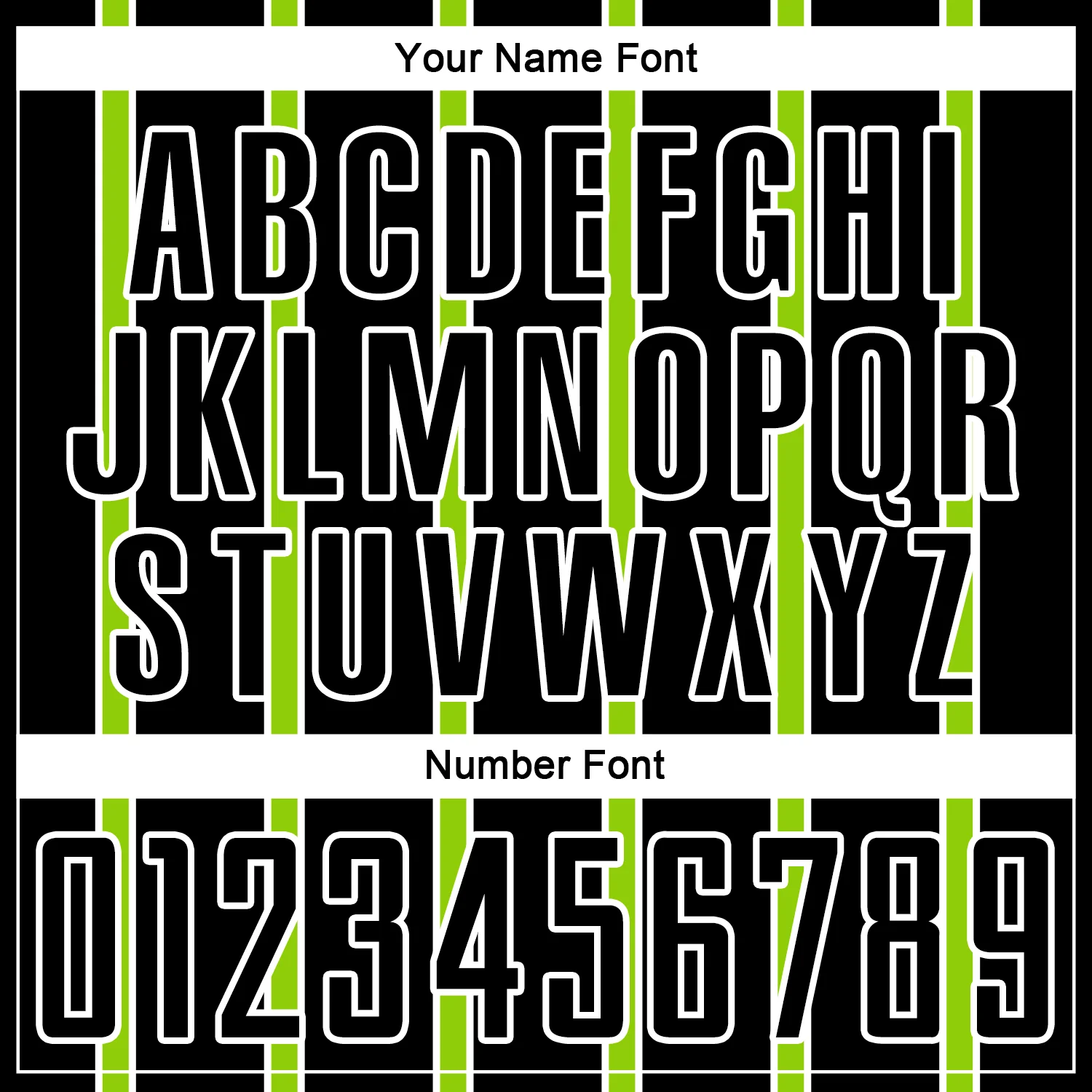 Custom Black Neon Green-White Stripe Line Sublimation Soccer Uniform Jersey - Image 6