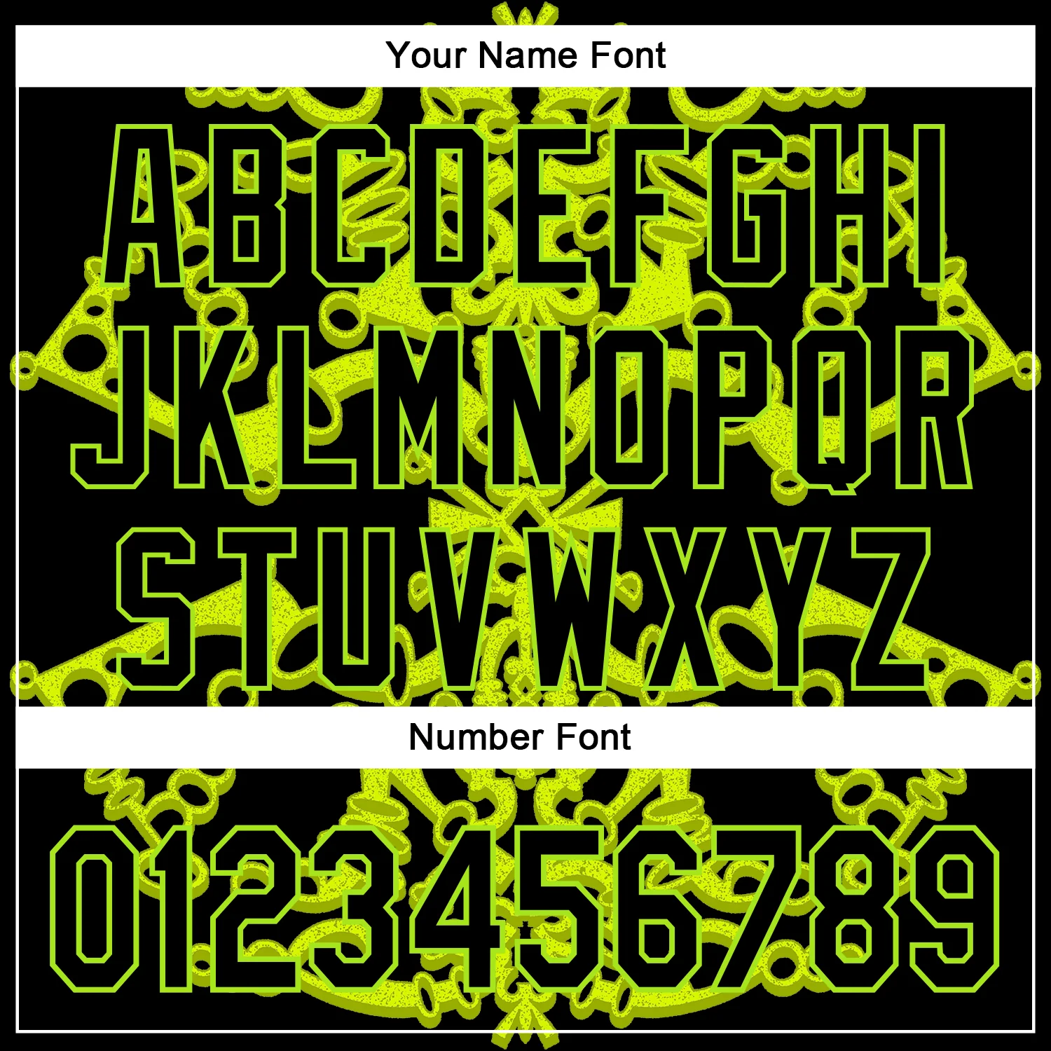 Custom Black Neon Green 3D KYLMAX HUBTUHAN Authentic Baseball Jersey - Image 5