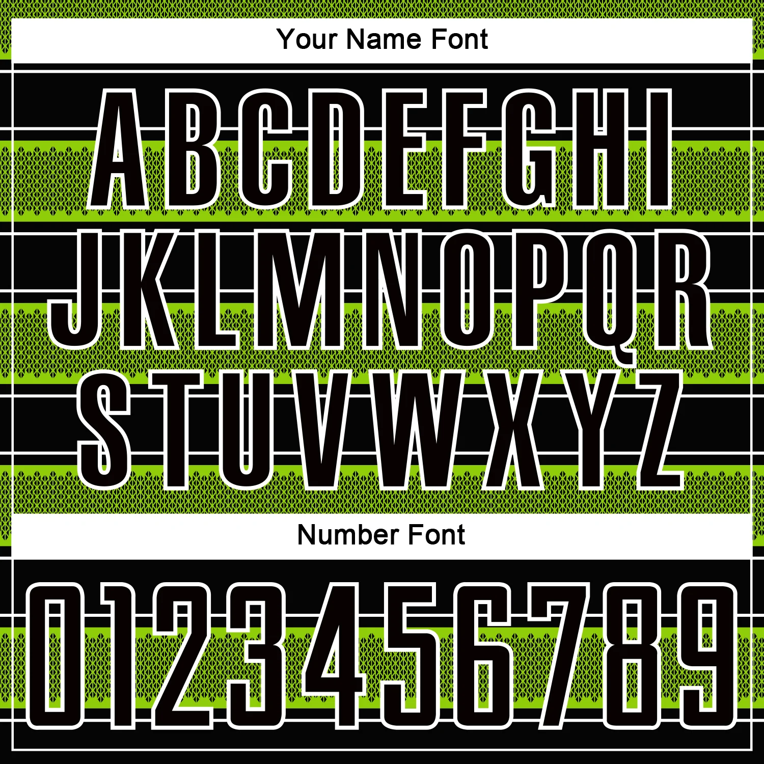 Custom Black Neon Green-White Geometric Shapes And Line Sublimation Soccer Uniform Jersey - Image 6