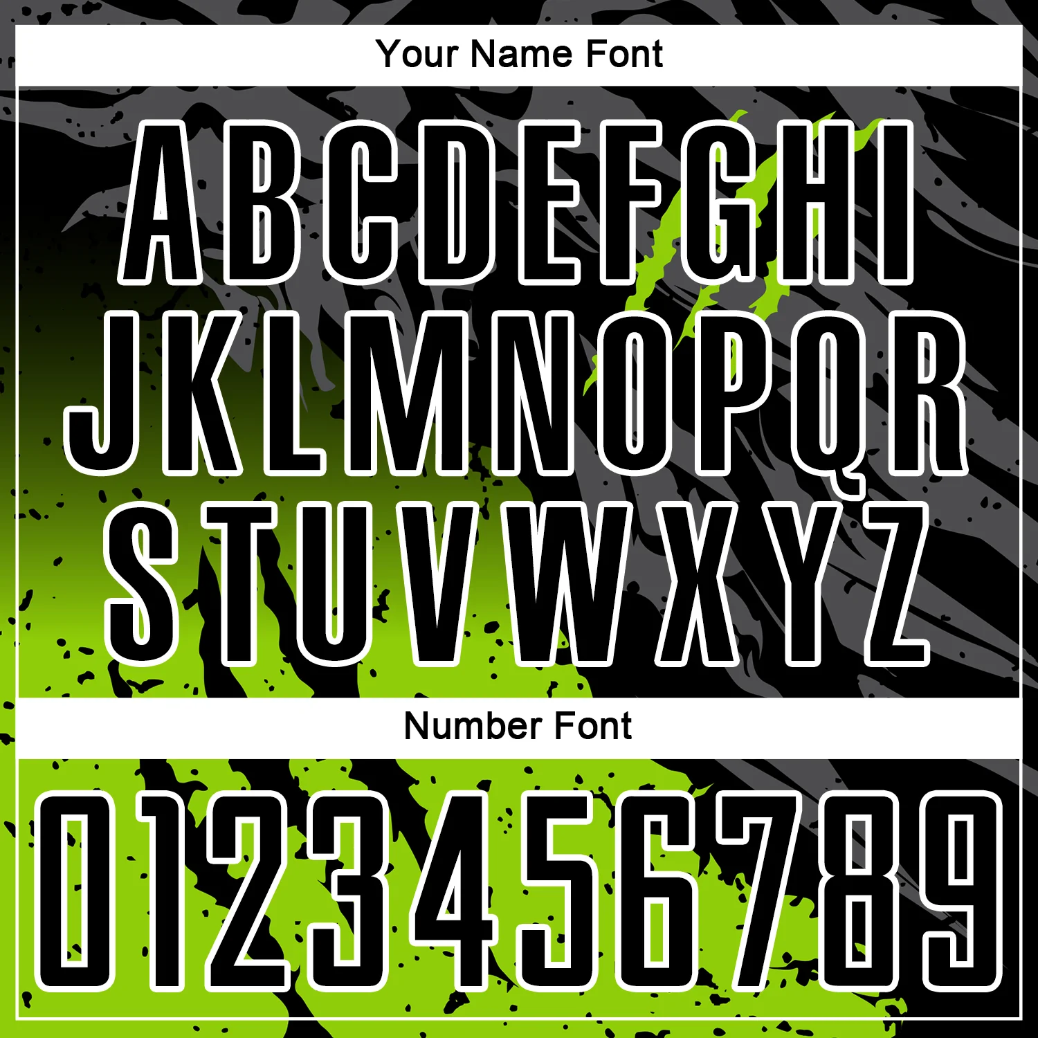 Custom Black Neon Green-White Gradient Scratch Splash Sublimation Soccer Uniform Jersey - Image 6