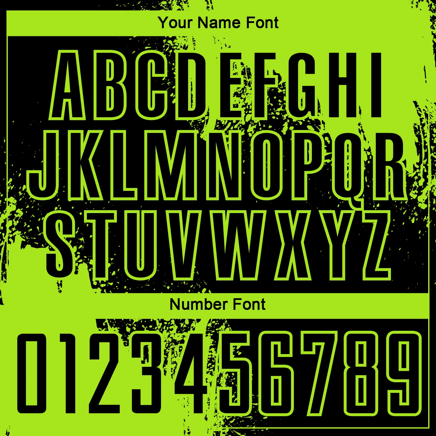 Custom Black Neon Green Abstract Brush Stroke Sports Sublimation Soccer Uniform Jersey - Image 6