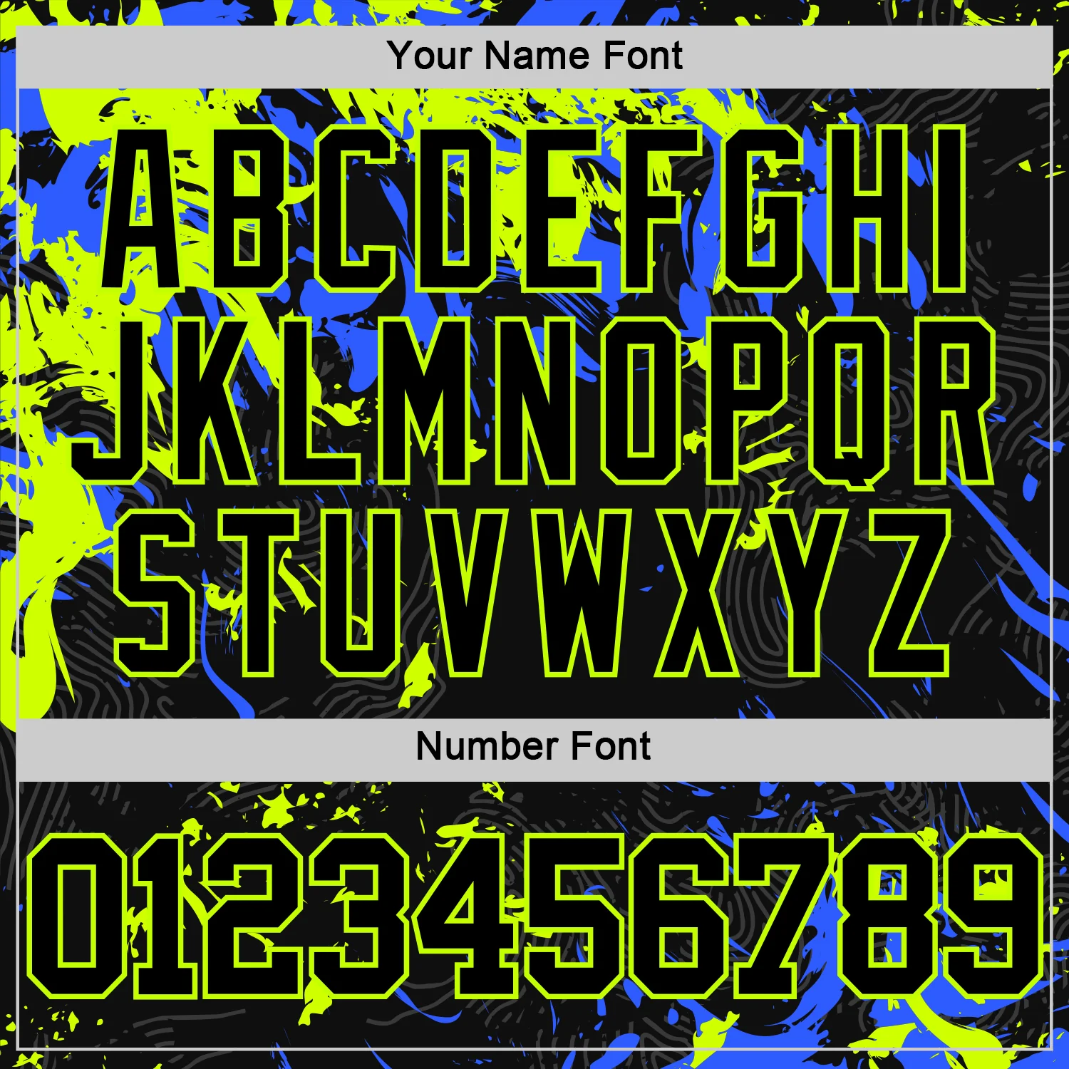 Custom Black Neon Green-Royal Splash Round Neck Sublimation Basketball Suit Jersey - Image 5