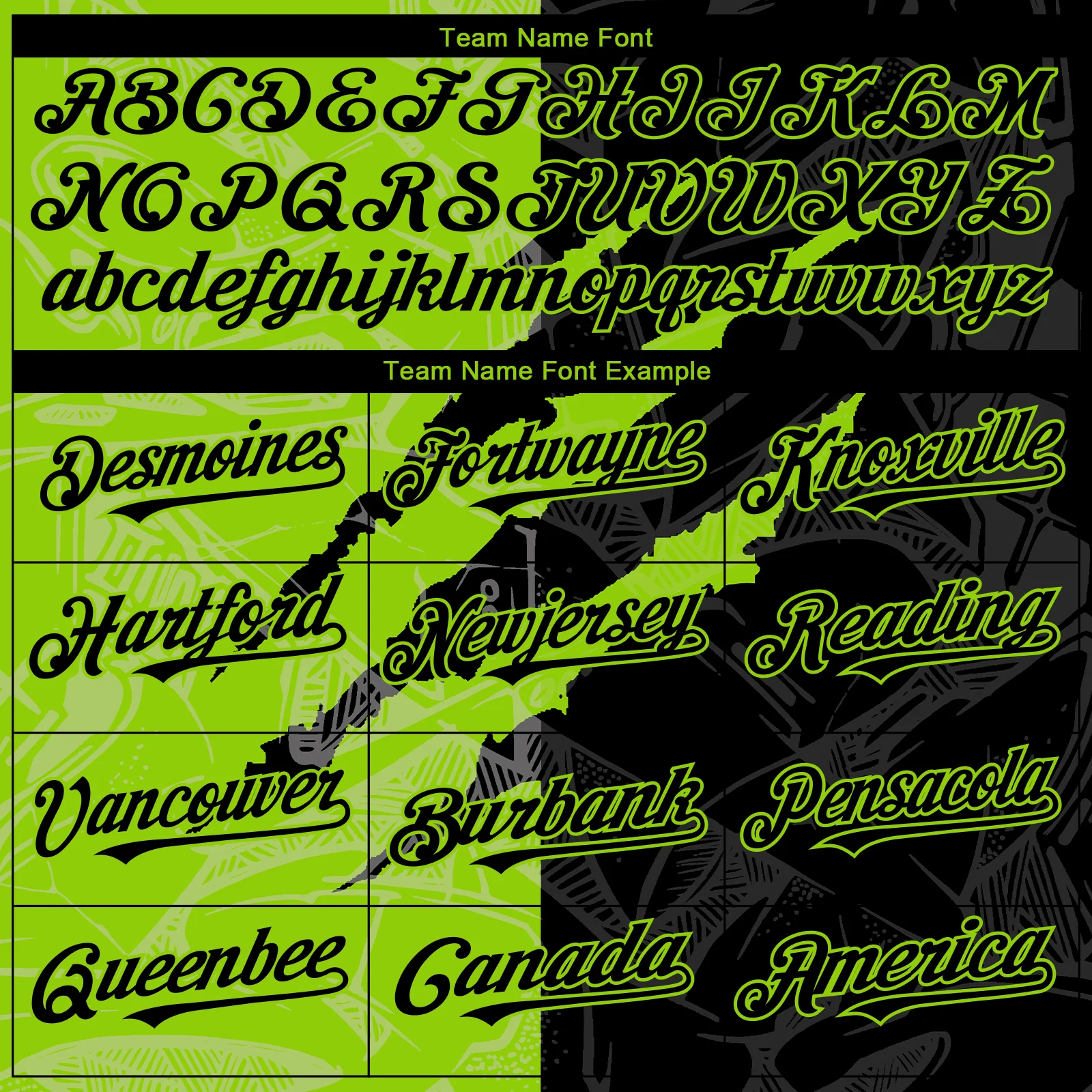 Custom Graffiti Pattern Black-Neon Green 3D Scratch Authentic Baseball Jersey - Image 4