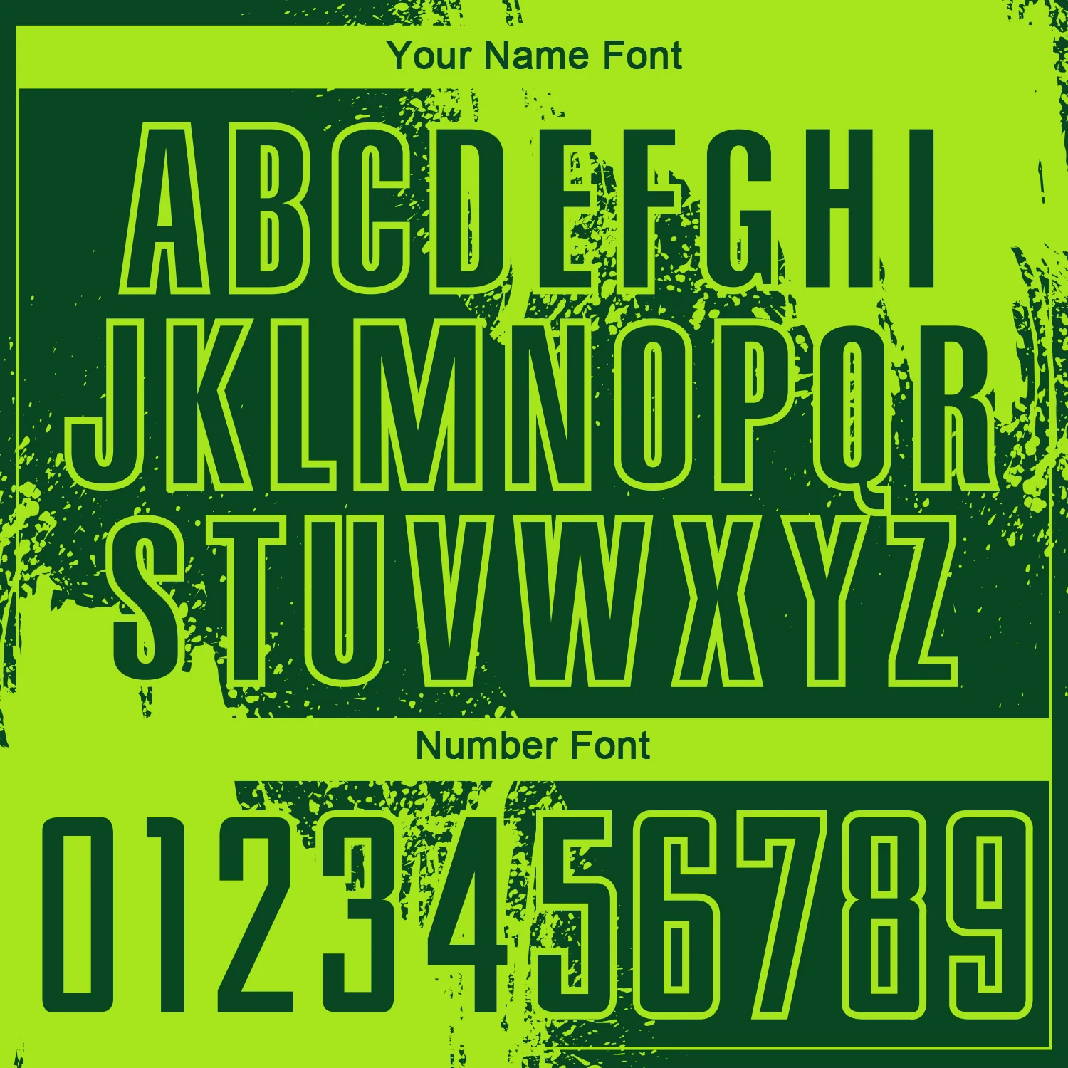 Custom Green Neon Green Abstract Brush Stroke Sports Sublimation Soccer Uniform Jersey - Image 6