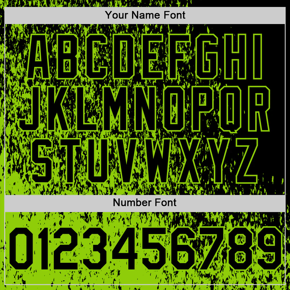 Custom Black Black-Neon Green Abstract Fragment Art 3D Pattern Design Bomber Full-Snap Varsity Letterman Hoodie Jacket - Image 6