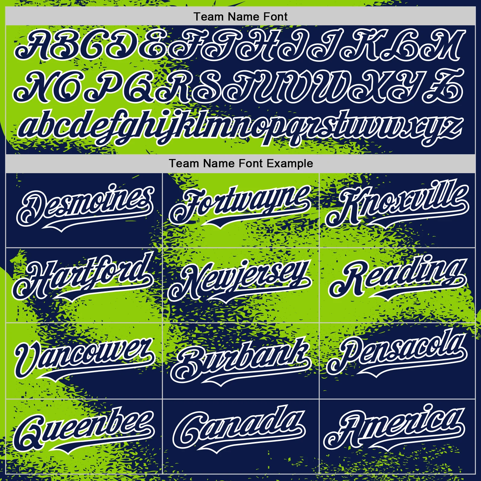 Custom Navy Neon Green-White Abstract Color Blocks Fragment Pattern Bomber Full-Snap Varsity Letterman Hoodie Jacket - Image 5