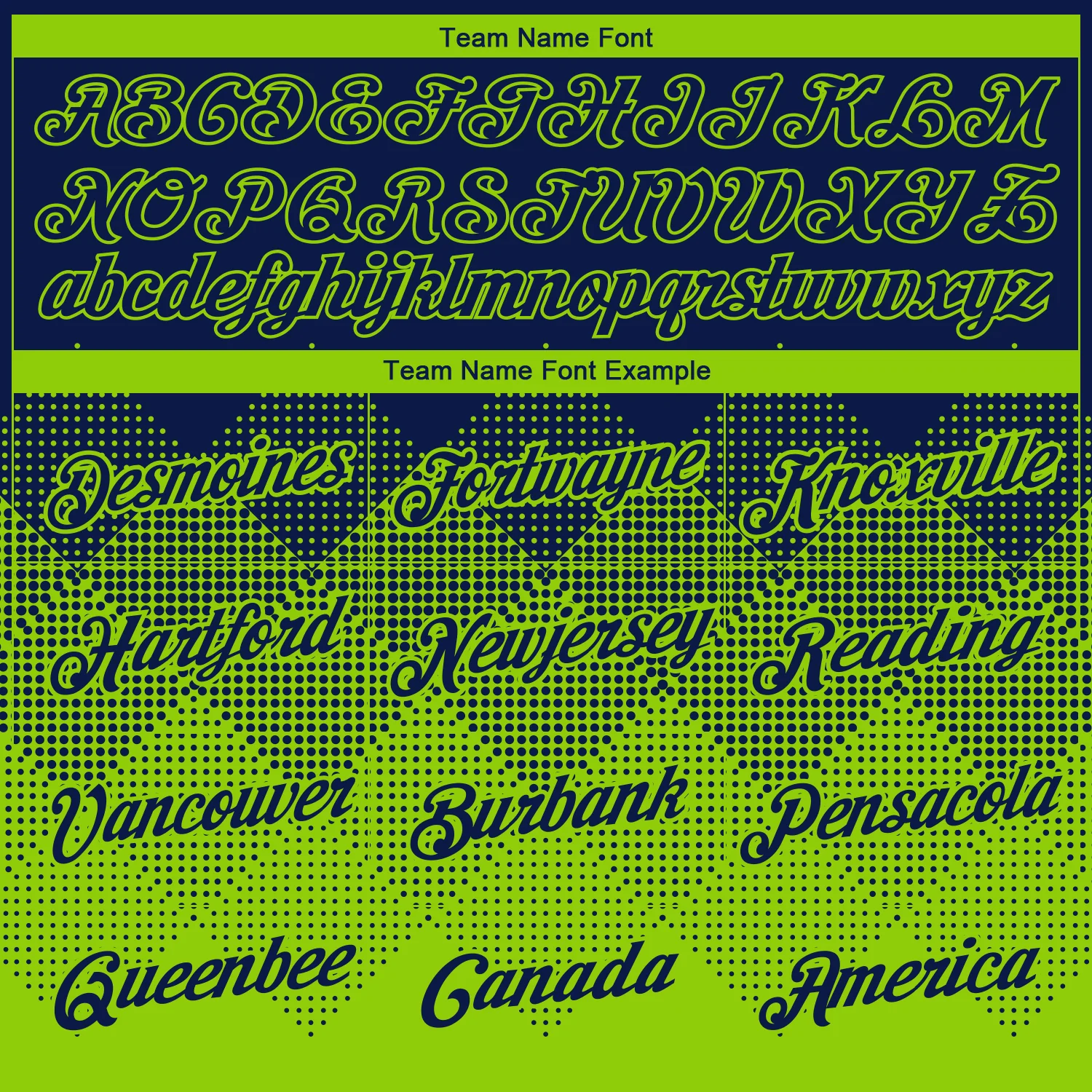 Custom Navy Neon Green 3D Pattern Design Gradient Square Shapes Performance T-Shirt - Image 3