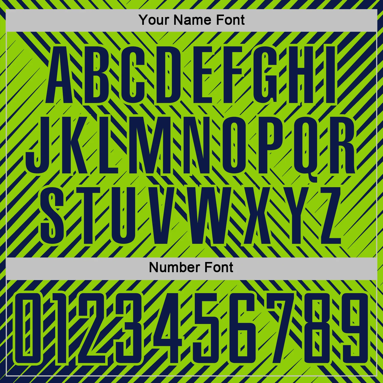 Custom Navy Neon Green Line Sublimation Soccer Uniform Jersey - Image 6