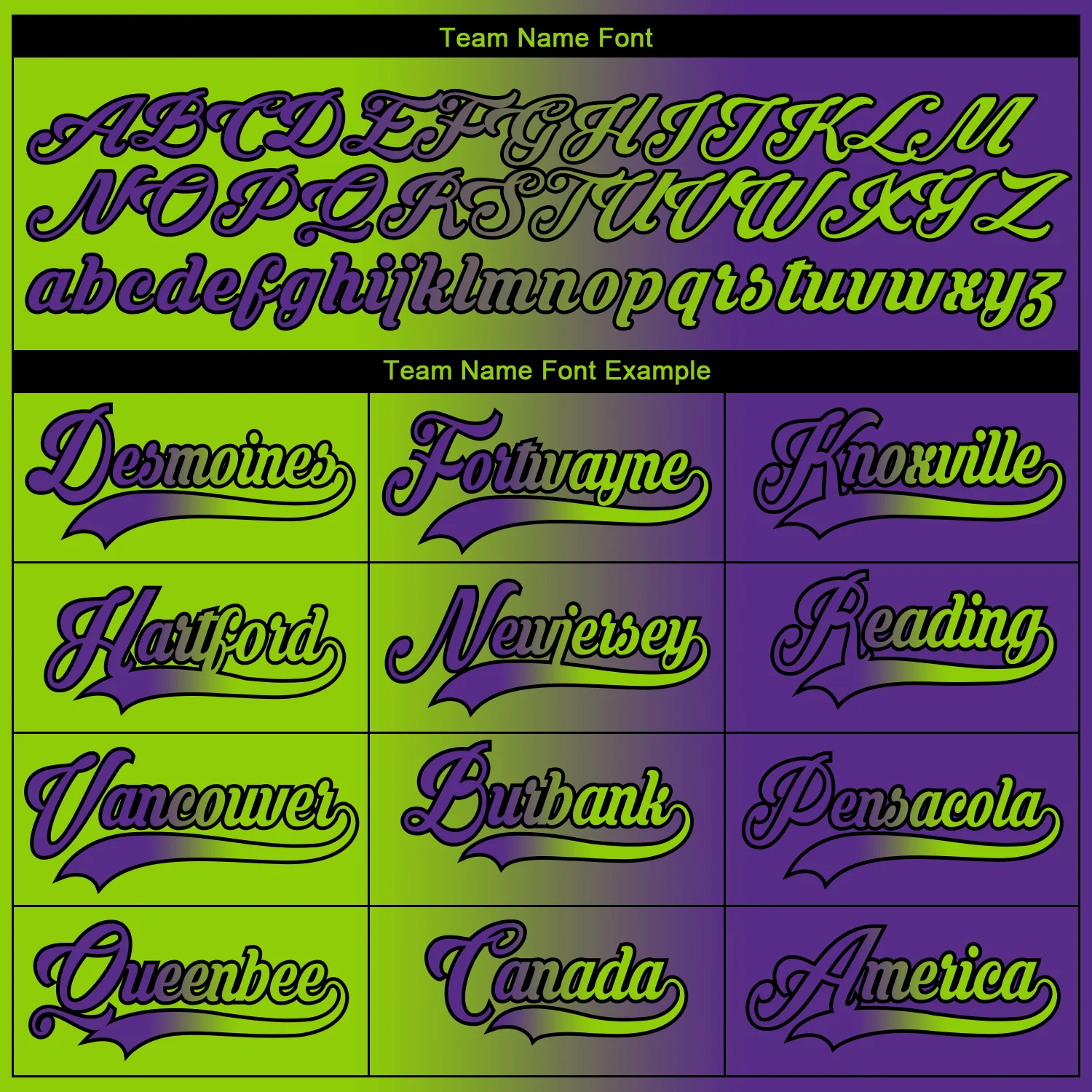 Custom Purple Neon Green-Black Gradient Fashion Hockey Lace Neck Jersey - Image 6