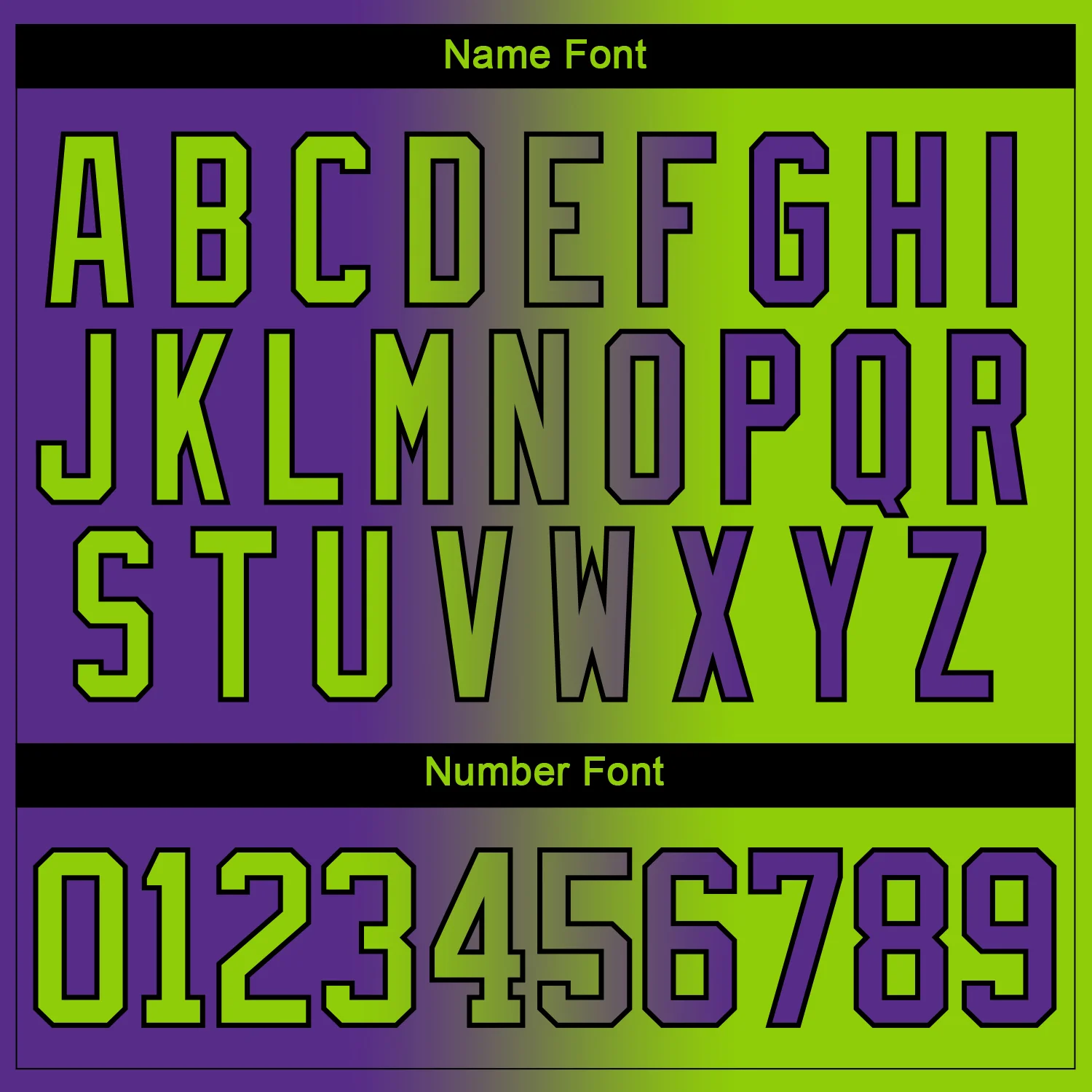 Custom Purple Neon Green-Black Gradient Fashion Hockey Lace Neck Jersey - Image 7