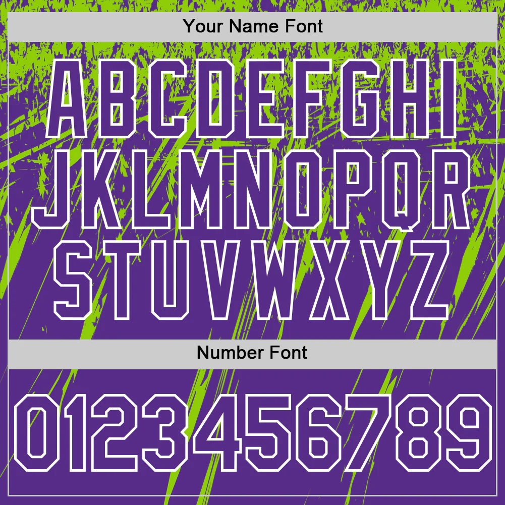 Custom Purple Neon Green-White Splash Bomber Full-Snap Varsity Letterman Hoodie Jacket - Image 6