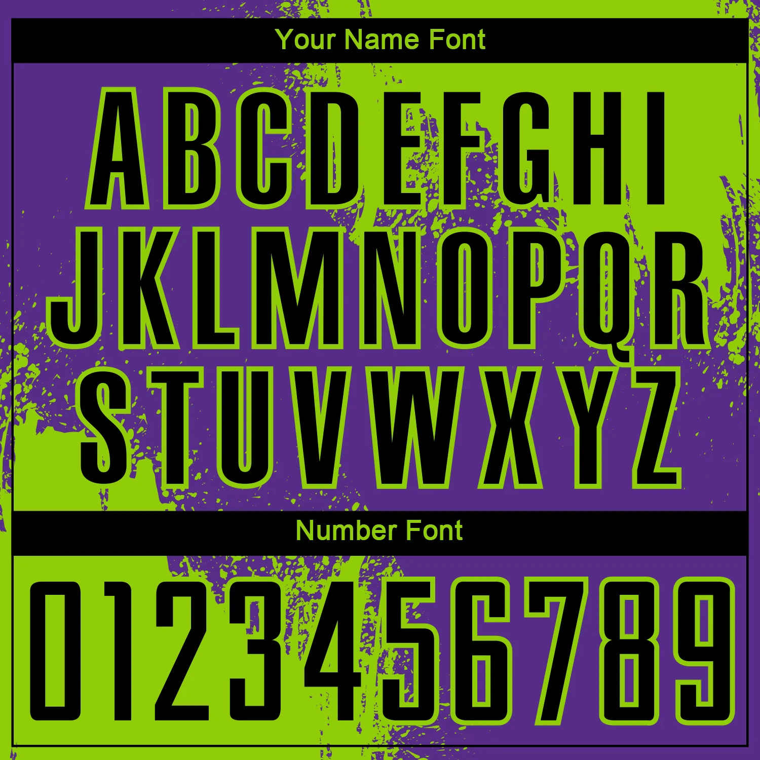 Custom Purple Black-Neon Green Abstract Brush Stroke Sports Sublimation Soccer Uniform Jersey - Image 6