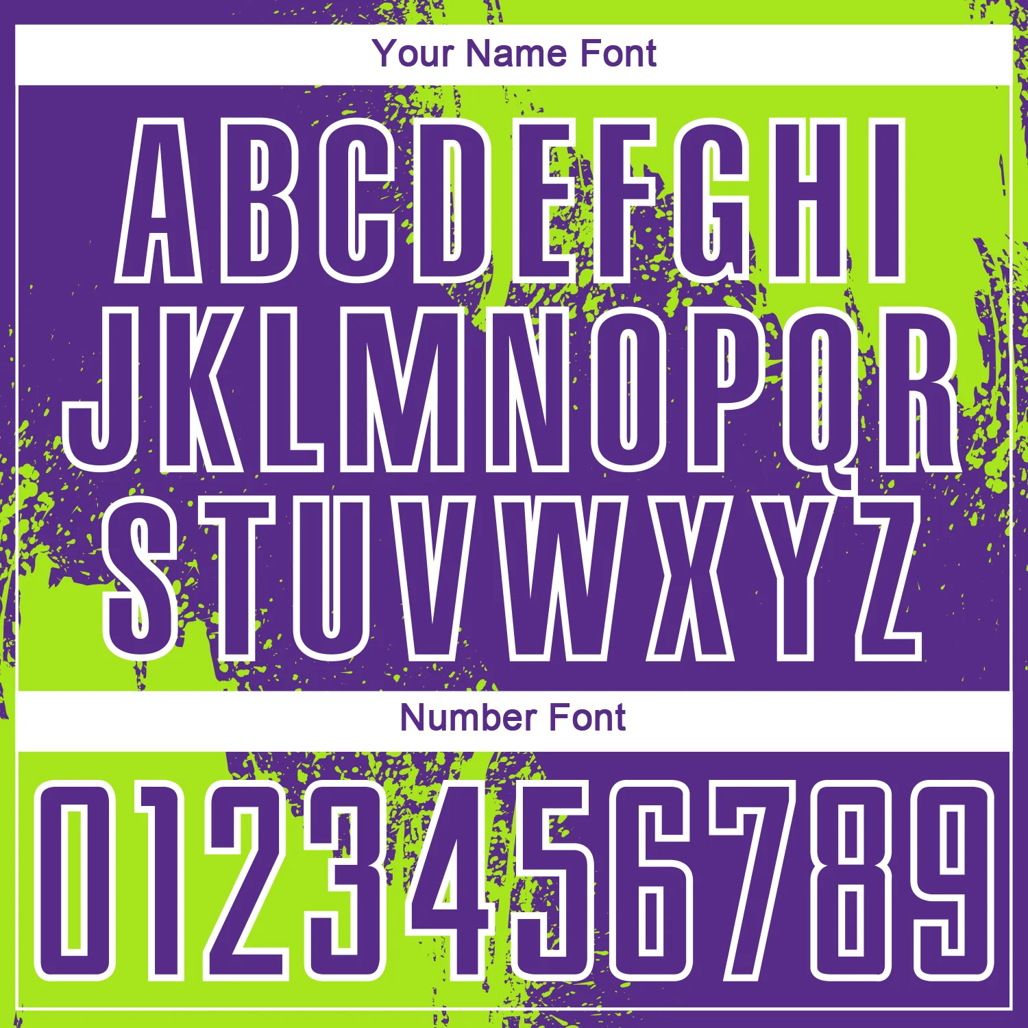 Custom Purple Neon Green-White Abstract Brush Stroke Sports Sublimation Soccer Uniform Jersey - Image 6
