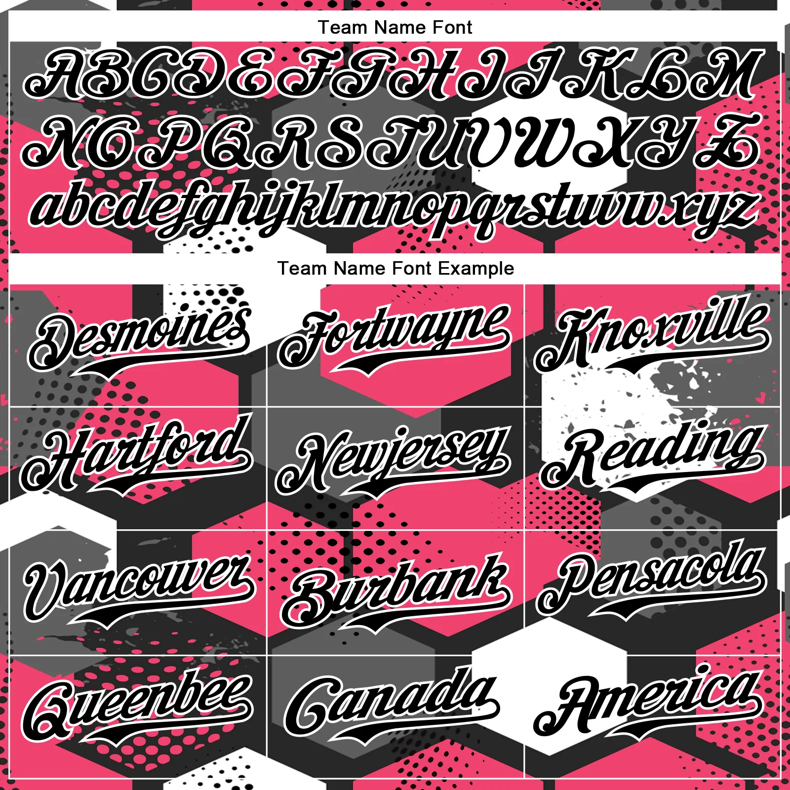 Custom Black Neon Pink-White Geometric Shape Bomber Full-Snap Varsity Letterman Hoodie Jacket - Image 5