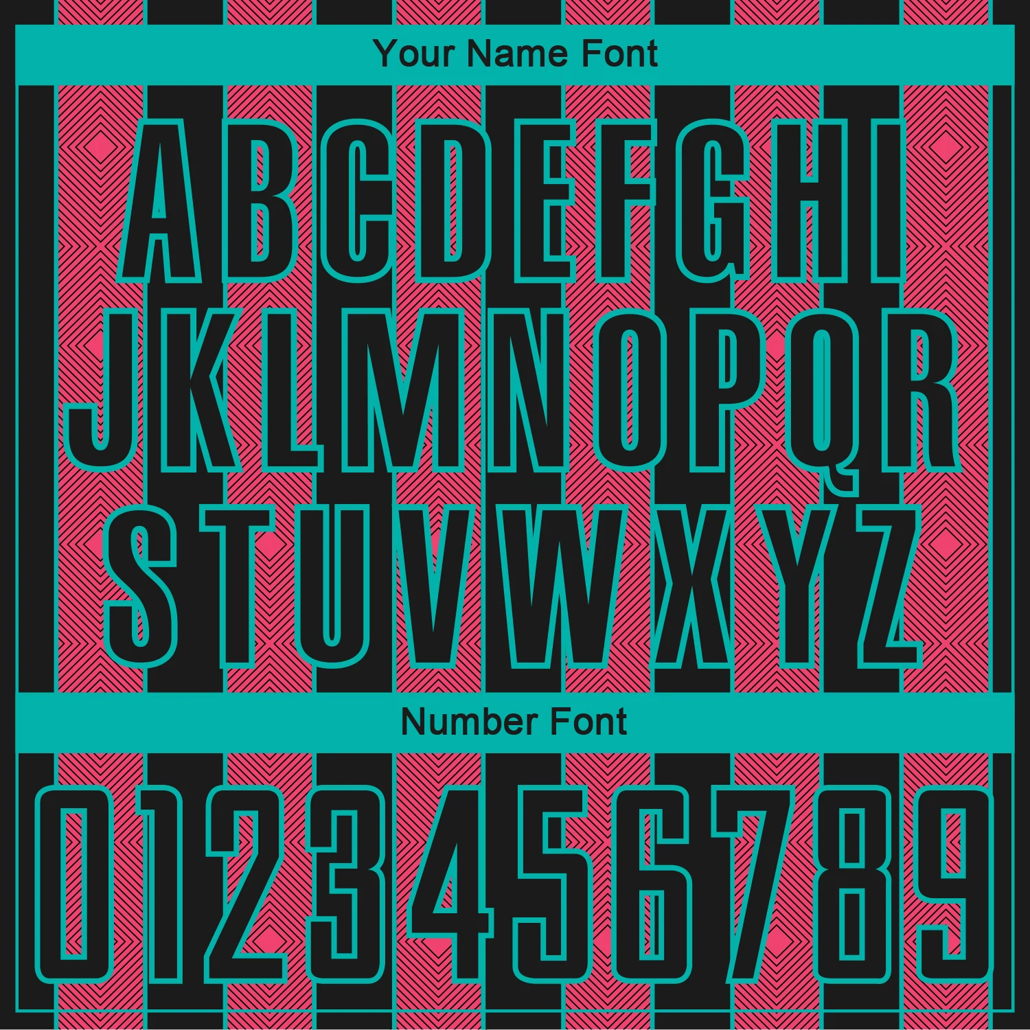 Custom Black Neon Pink-Aqua Pinstripe Line Sports Sublimation Soccer Uniform Jersey - Image 6