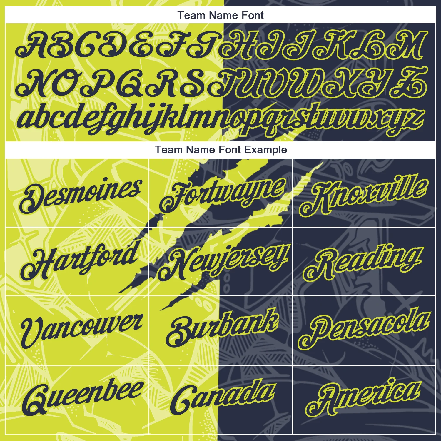 Custom Graffiti Pattern Navy-Neon Yellow Scratch 3D Performance T-Shirt - Image 3