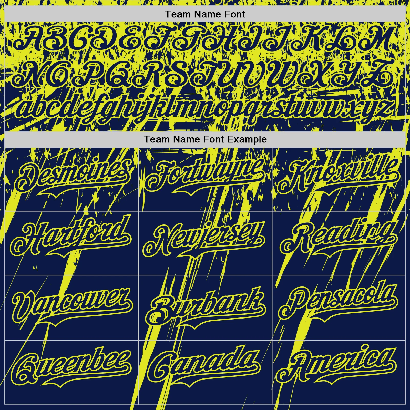 Custom Navy Neon Yellow Distressed Scratch Brush Stroke Authentic Baseball Jersey - Image 4