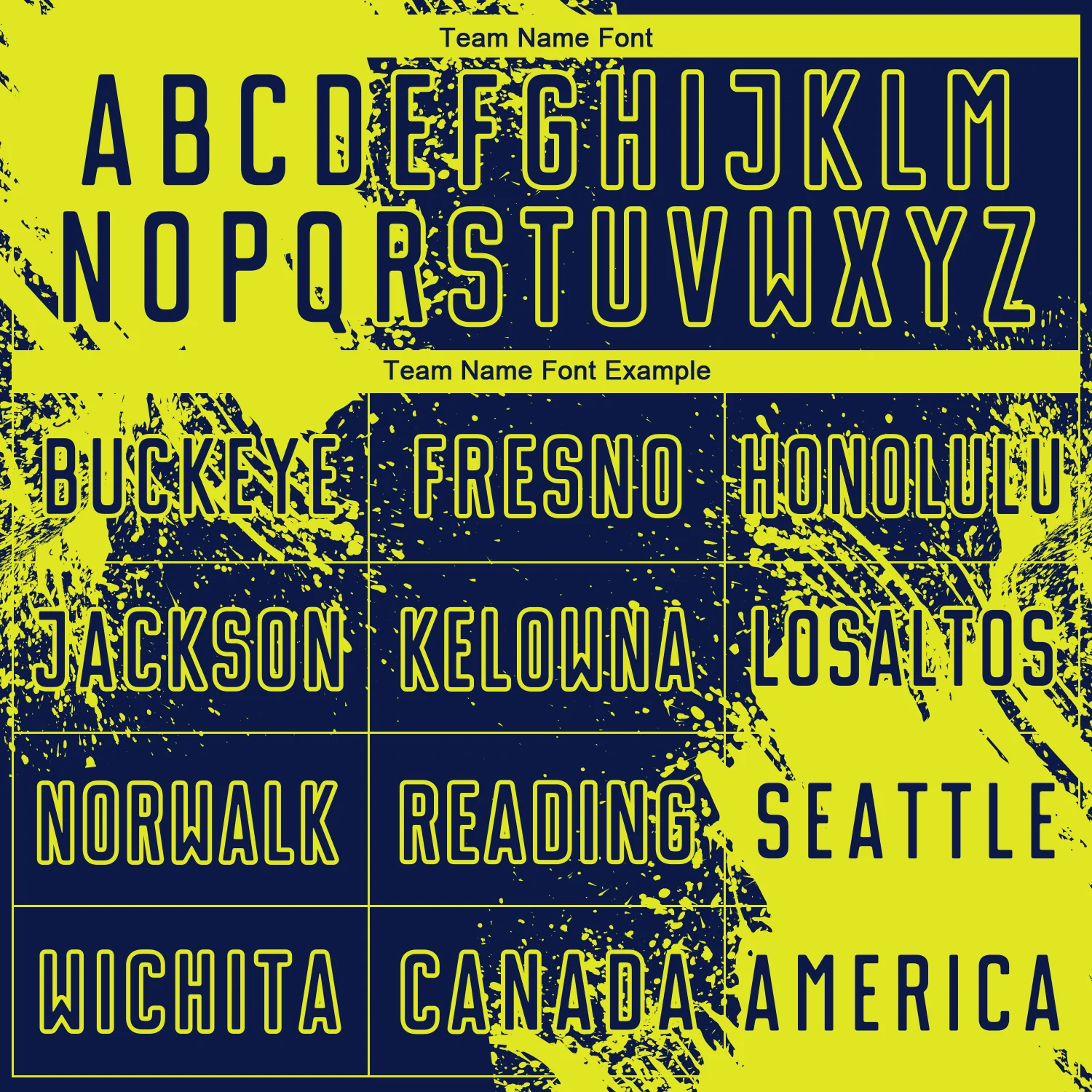 Custom Navy Neon Yellow Abstract Brush Stroke Sports Sublimation Soccer Uniform Jersey - Image 5