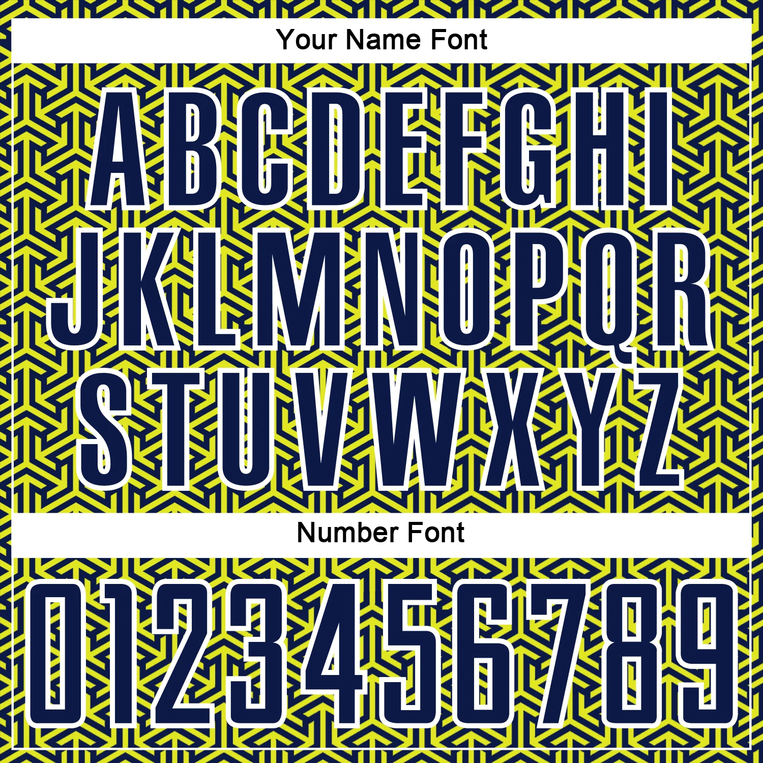 Custom Navy Neon Yellow-White Geometric Arrow Sublimation Soccer Uniform Jersey - Image 6