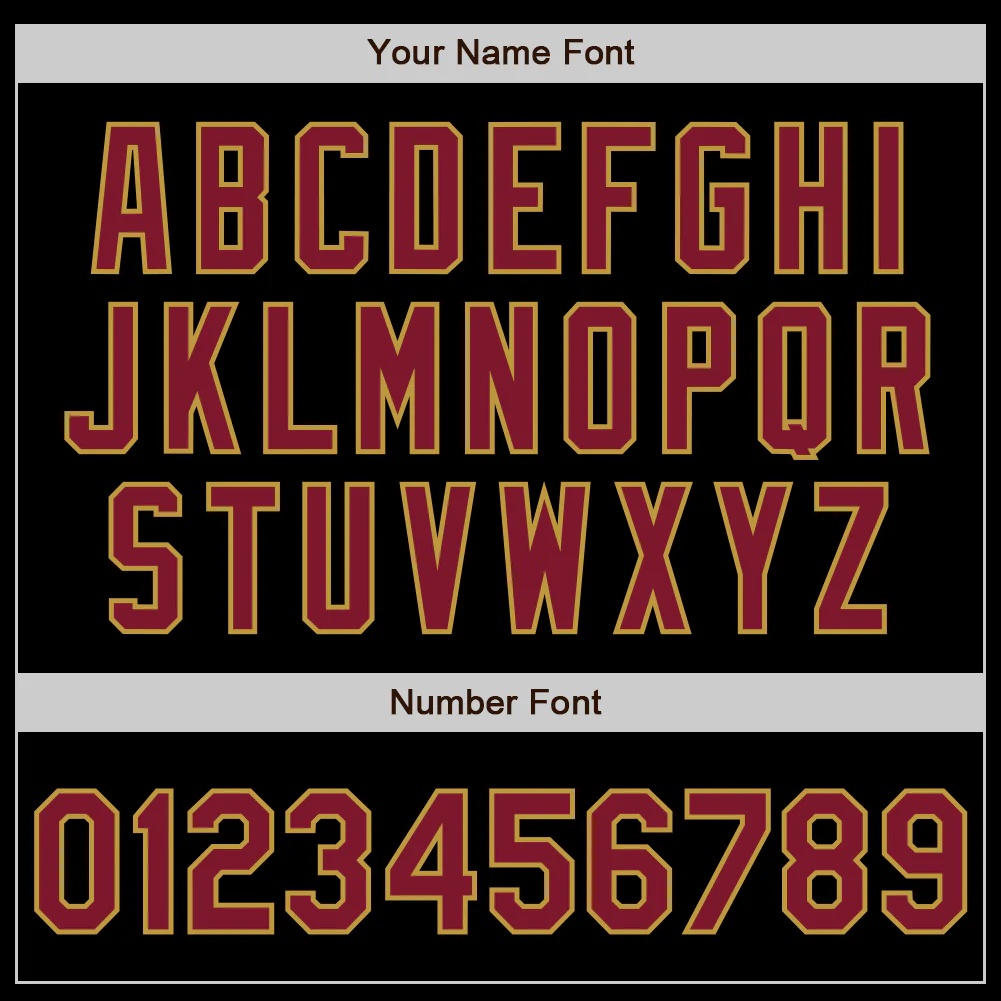 Custom Black Crimson-Old Gold Authentic Baseball Jersey - Image 4