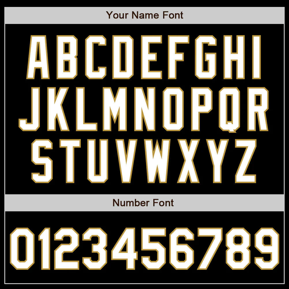 Custom Black White-Old Gold Authentic Baseball Jersey - Image 8